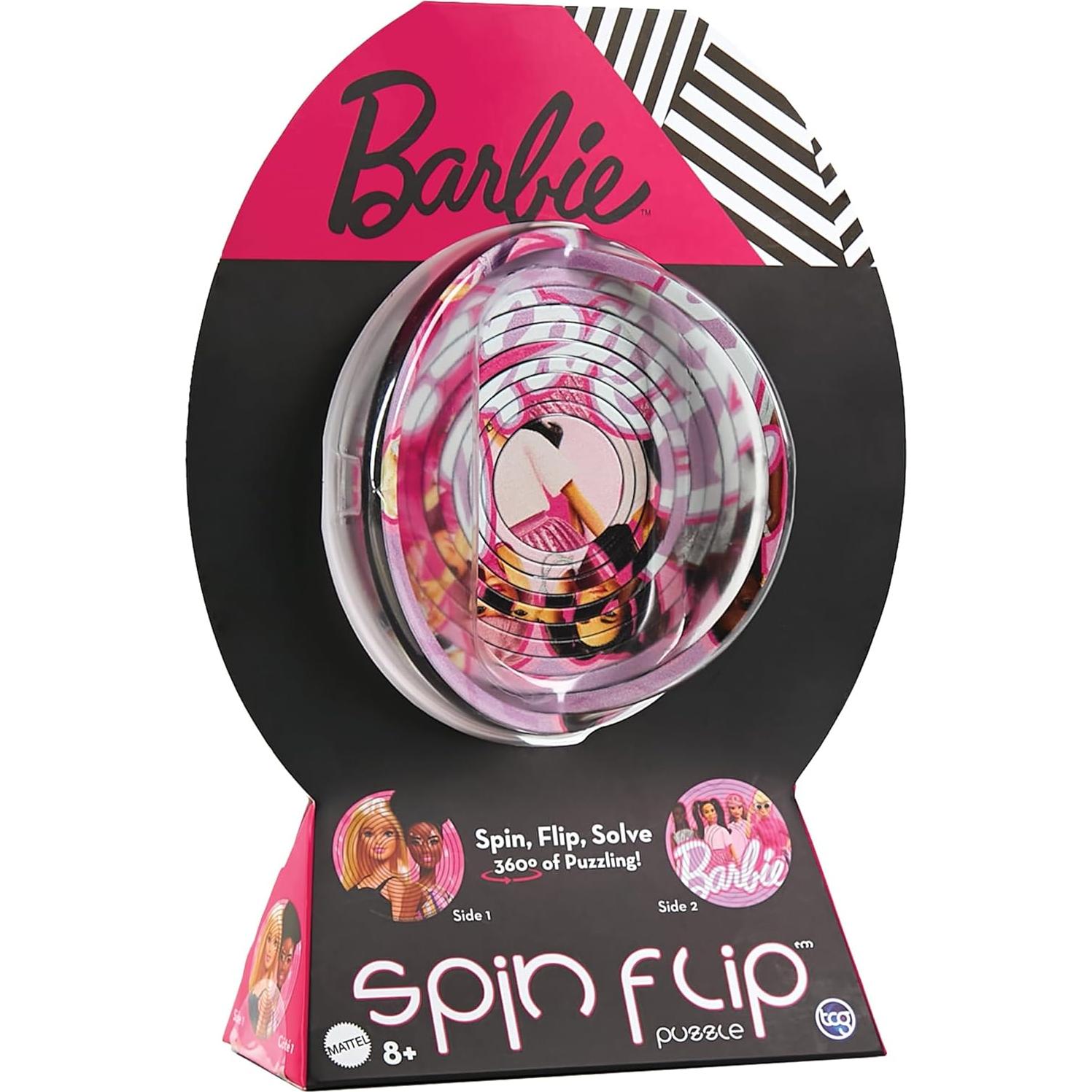 Rompecabezas 3D Spin Flip Barbie Chicas Glam 12 Anillos