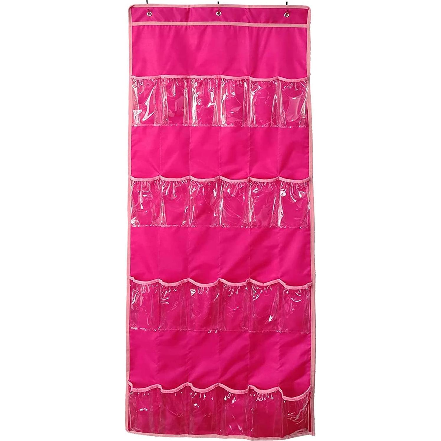 Organizador Colgante de Juguetes Helimwint Rosa 24 Bolsillos