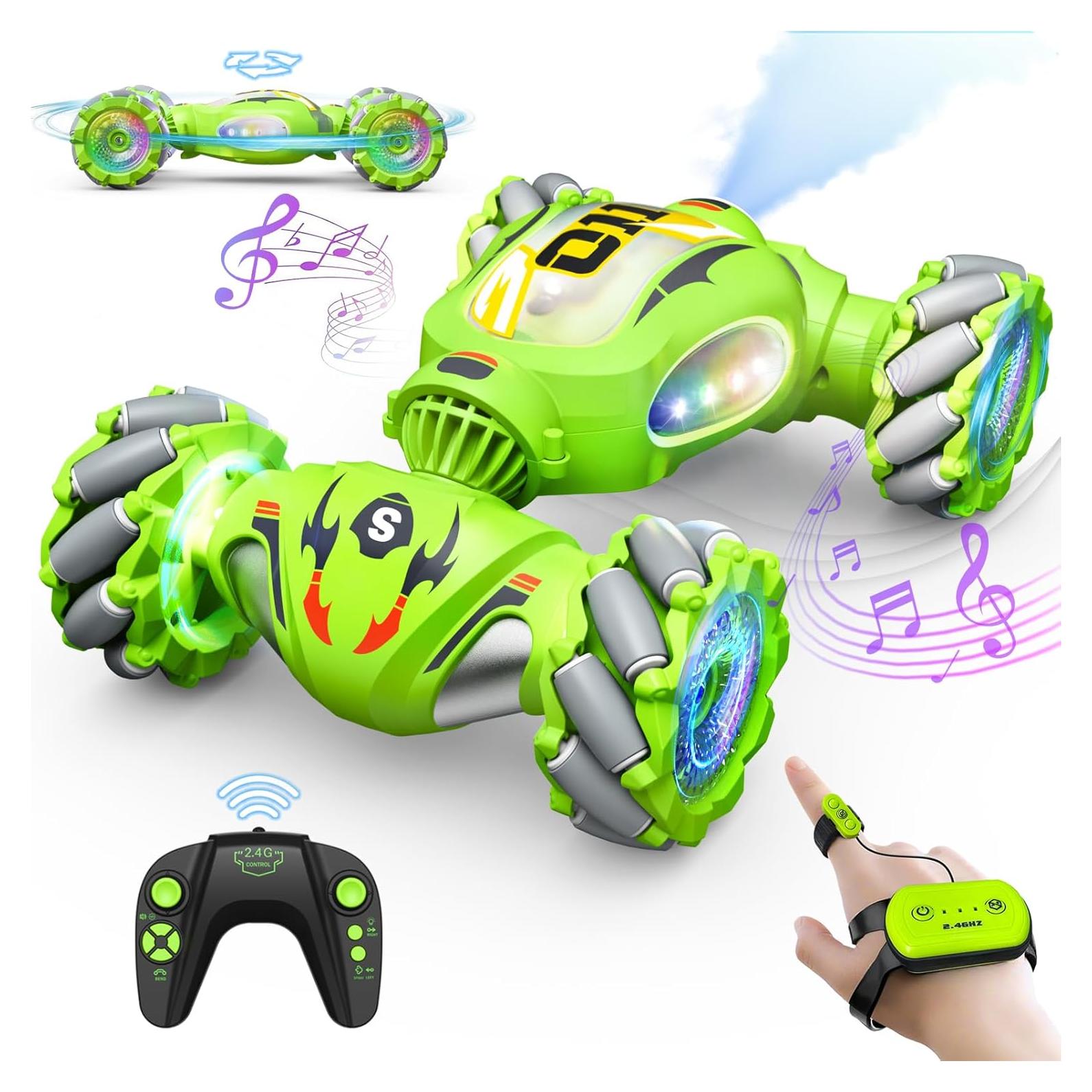 Coche Acrobático RC Resosese JC011 Verde 4WD Todo Terreno