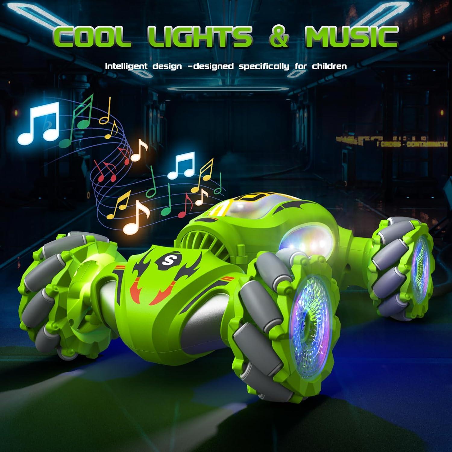 Coche Acrobático RC Resosese JC011 Verde 4WD Todo Terreno