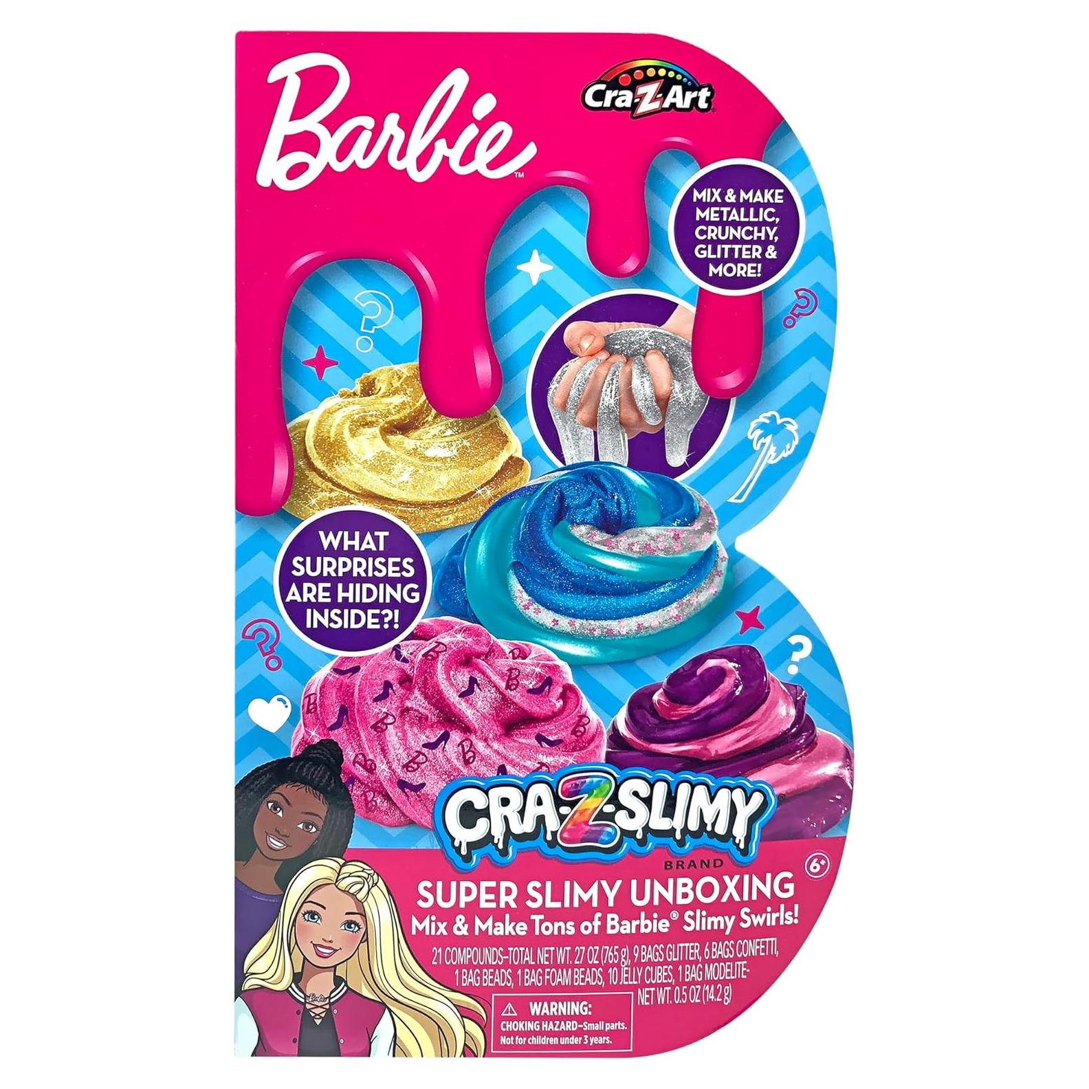 Kit de Slime Barbie Cra-Z-Slimy Unboxing 1.21 kg 6+ años