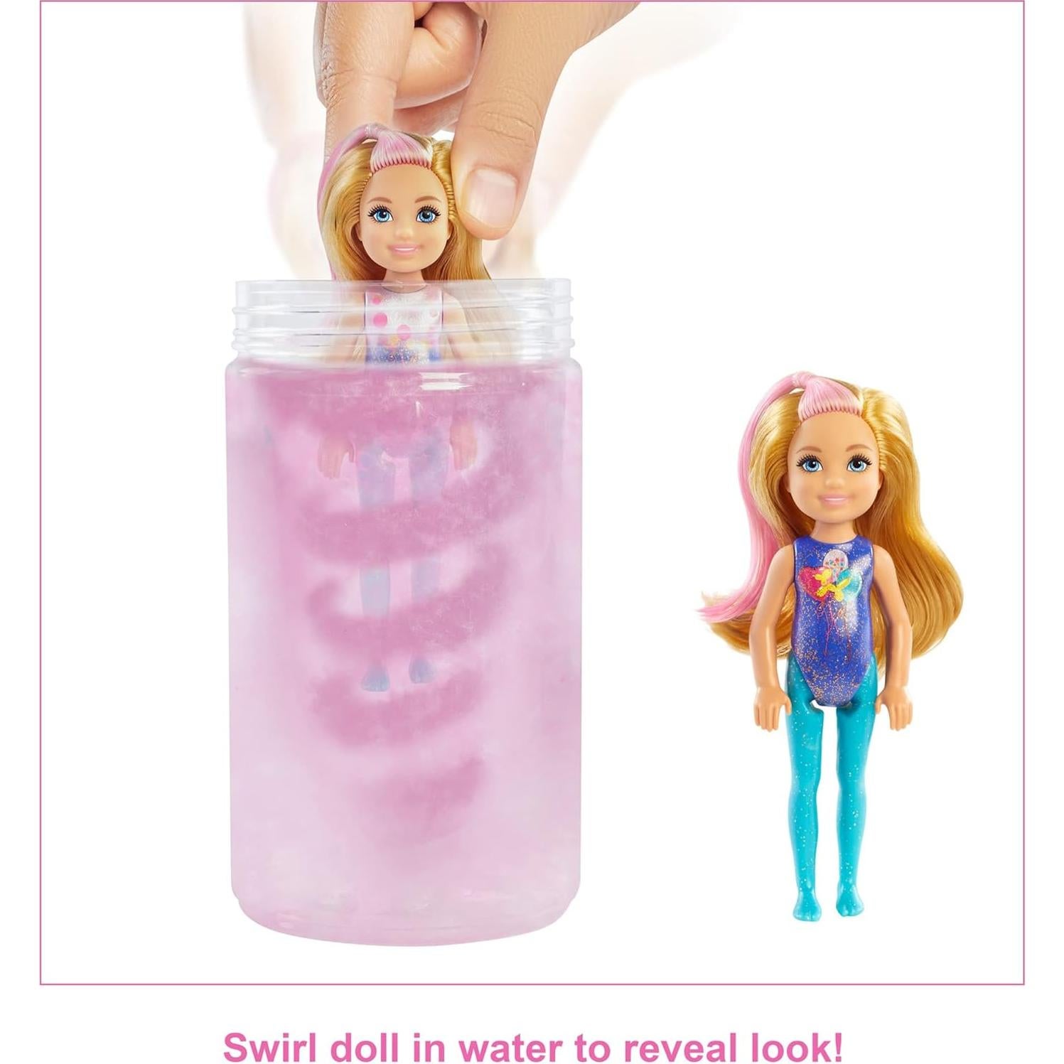 Muñeca Barbie Chelsea Color Reveal con 6 Sorpresas - Mattel