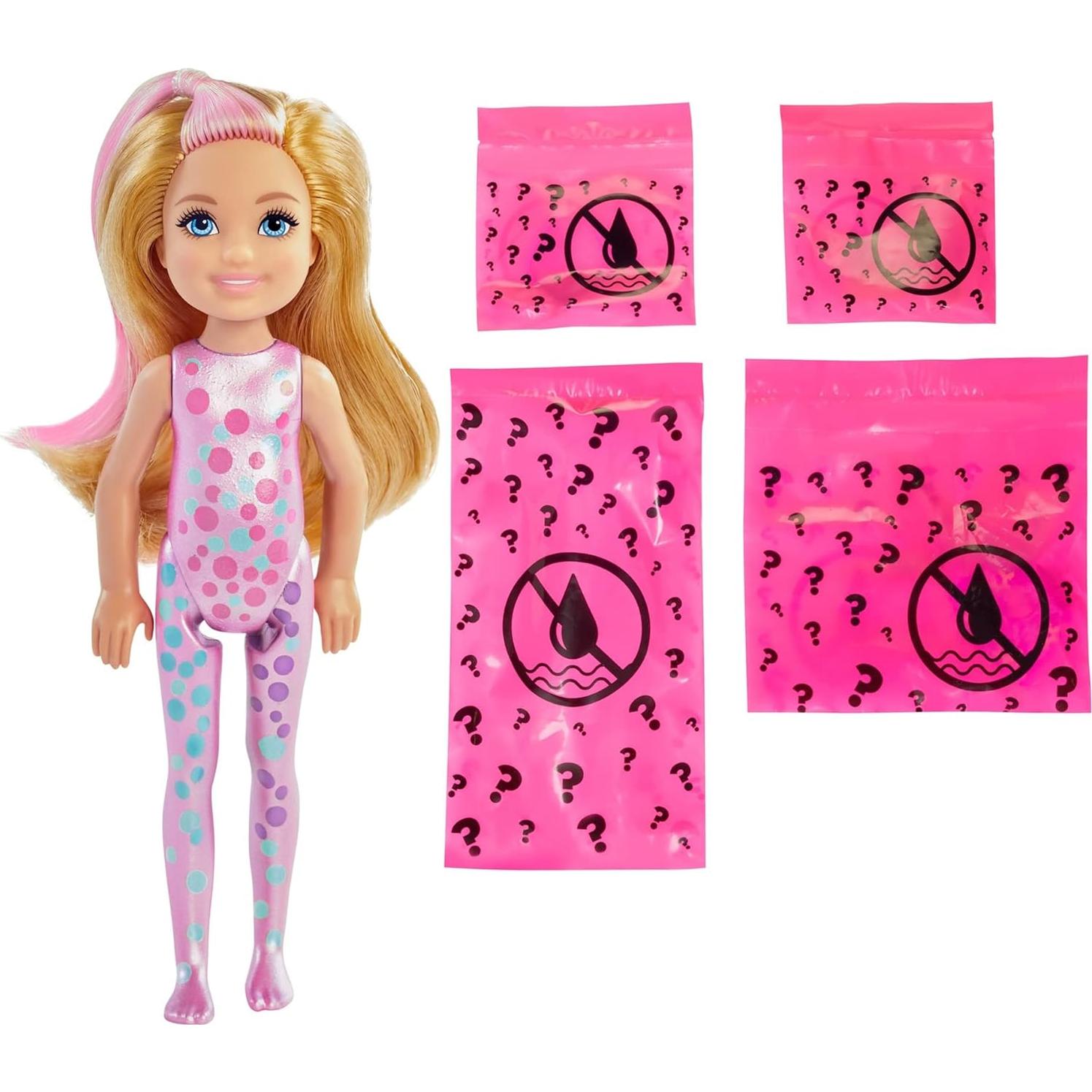 Muñeca Barbie Chelsea Color Reveal con 6 Sorpresas - Mattel