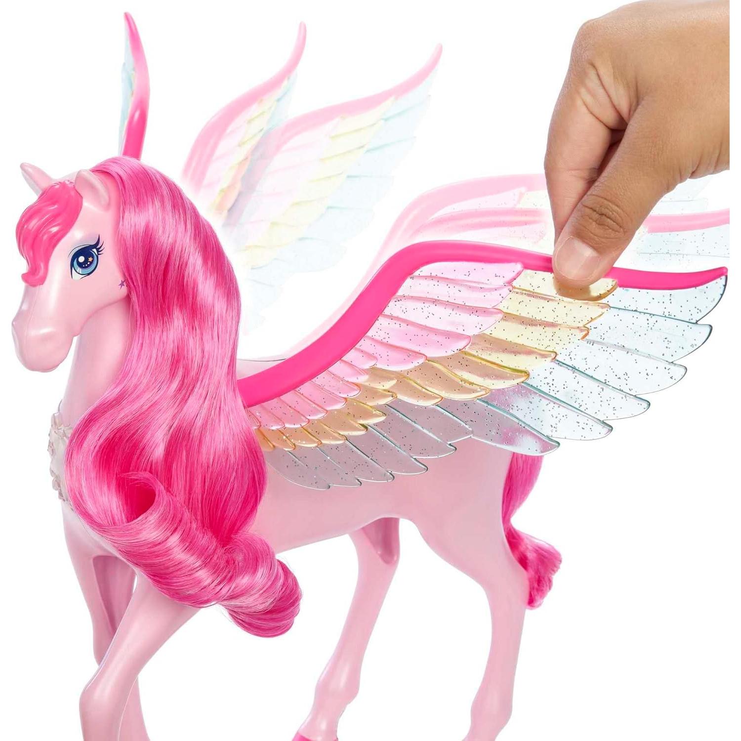 Pegaso Rosa Barbie Mattel Un Toque de Magia con Cachorro