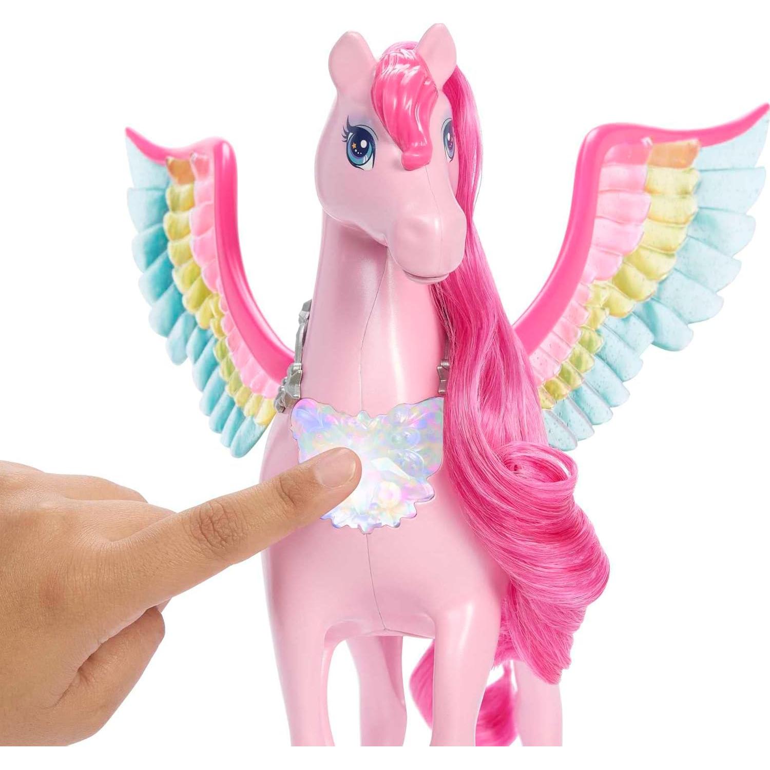 Pegaso Rosa Barbie Mattel Un Toque de Magia con Cachorro