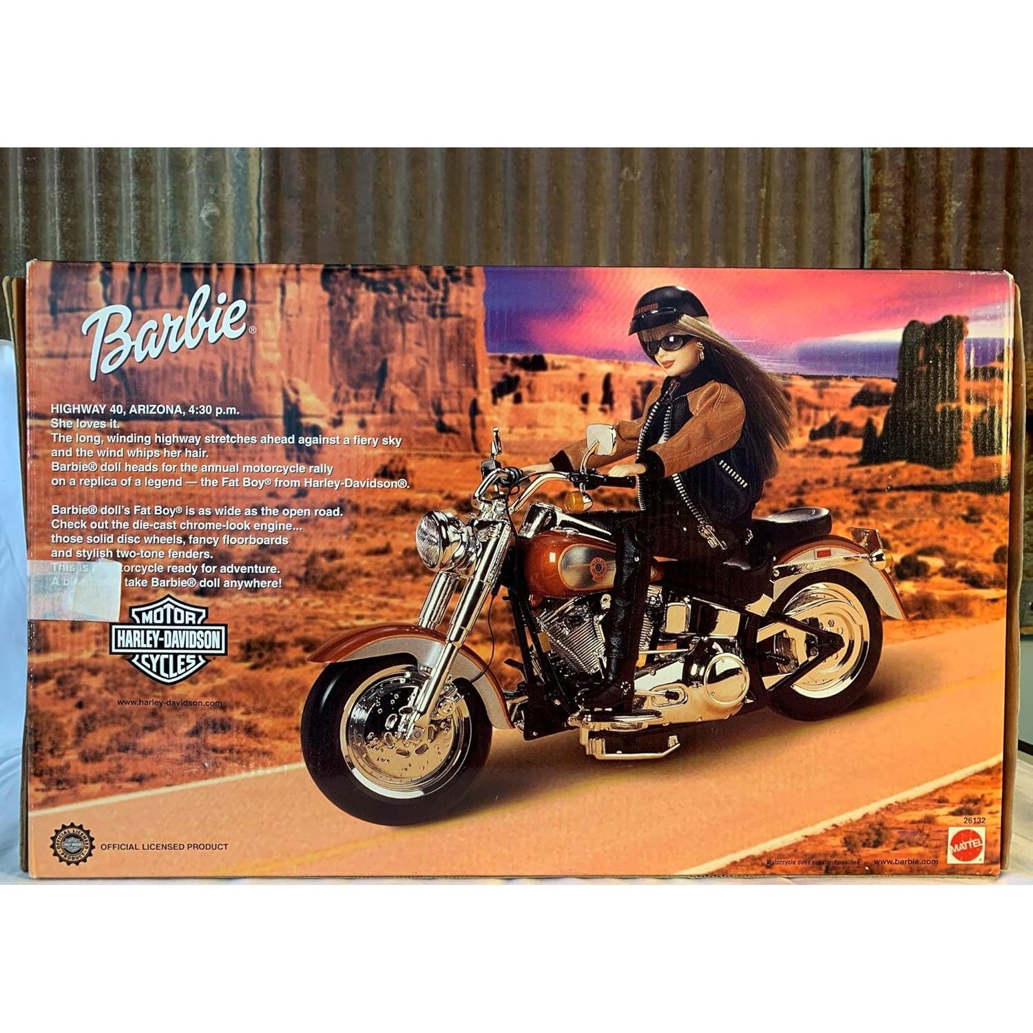 Motocicleta Harley Davidson para muñeca Barbie 38x30cm
