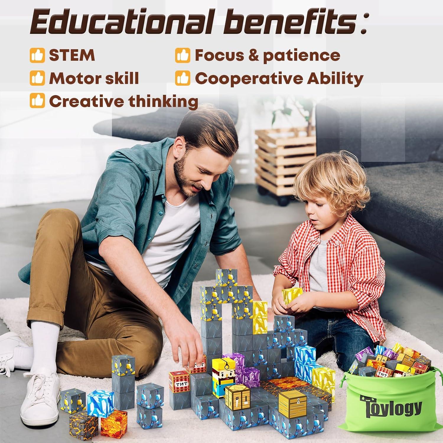 Bloques Magnéticos Toylogy Espada Mina 10x10 cm 3+ años