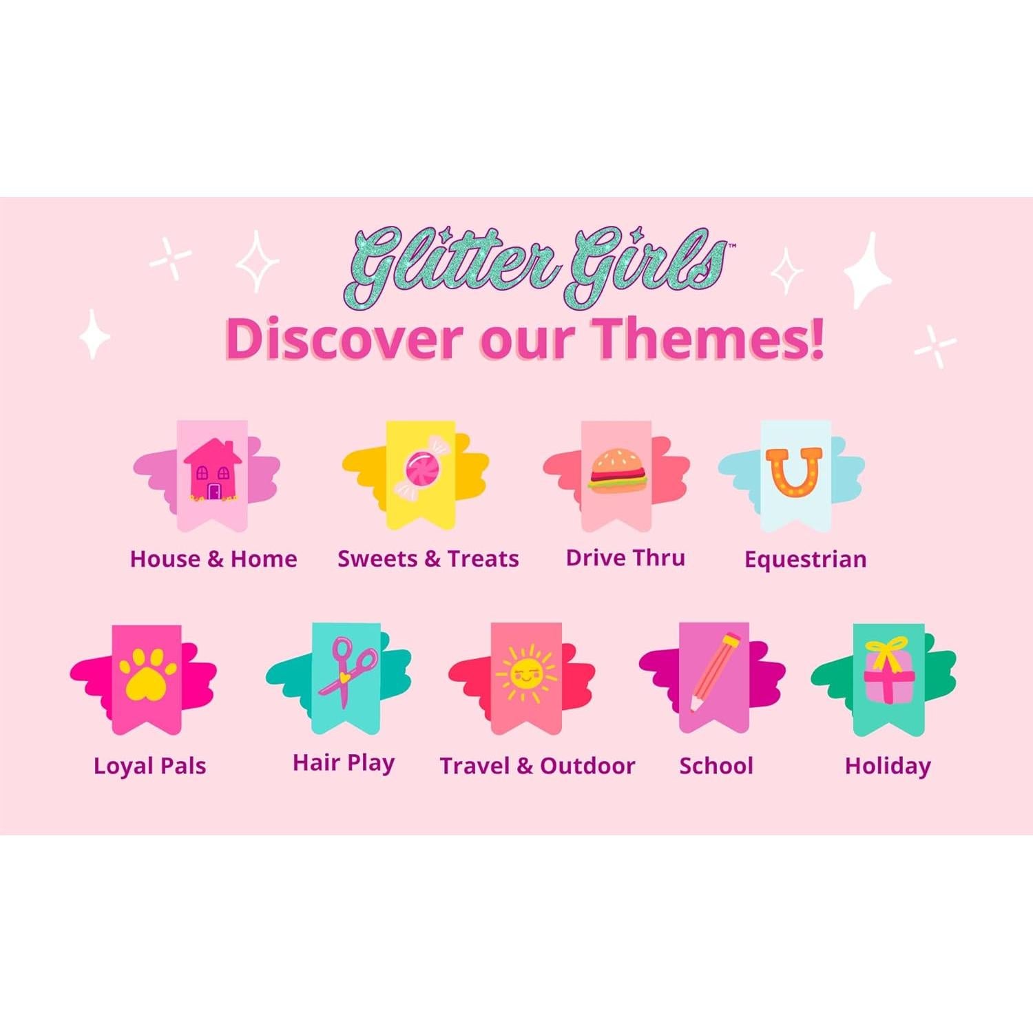 Set de Mini Golf Chicas Brillantes para Muñecas 14" - Accesorios