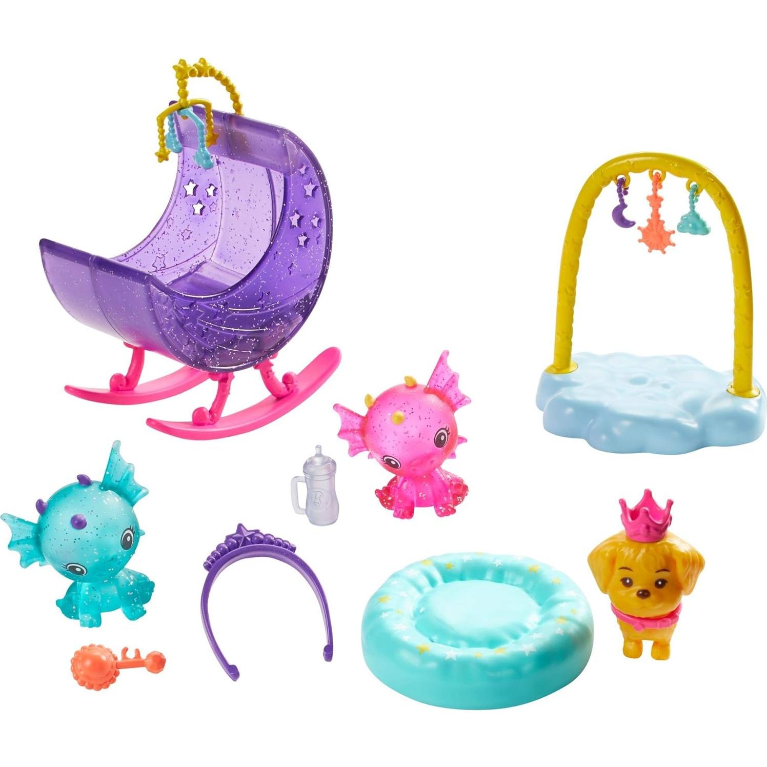 Juego de guardería de dragones Barbie Dreamtopia con muñeca