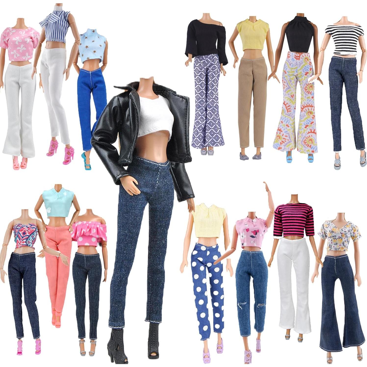 Conjunto de Ropa para Muñecas E-TING 11.5" 5 Piezas + 10 Zapatos