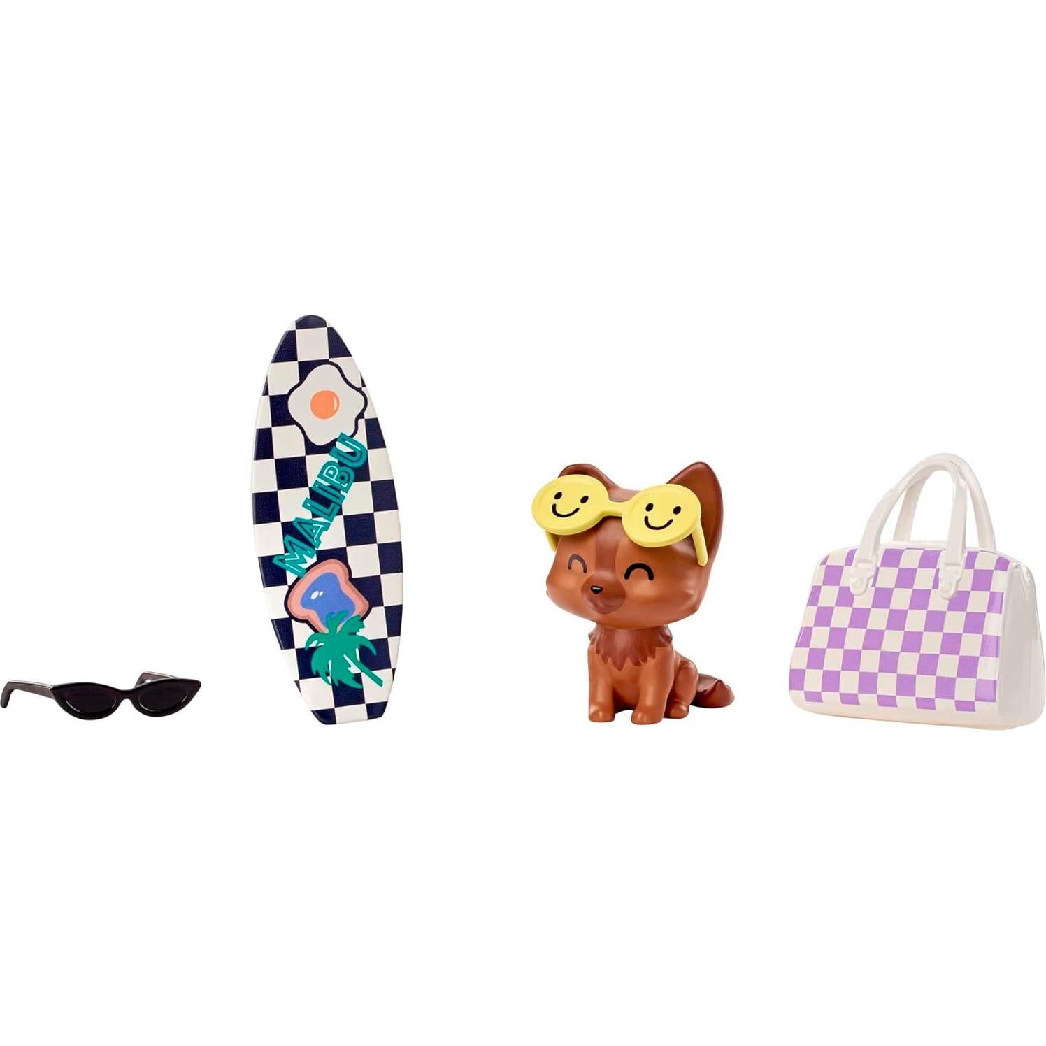 Muñeca Barbie Extra con Cabello Lila y Accesorios - 15 Piezas