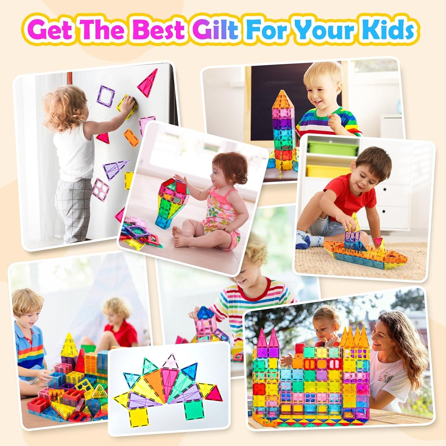 Set de Azulejos Magnéticos DIYTOY 100 Piezas Juguete STEM