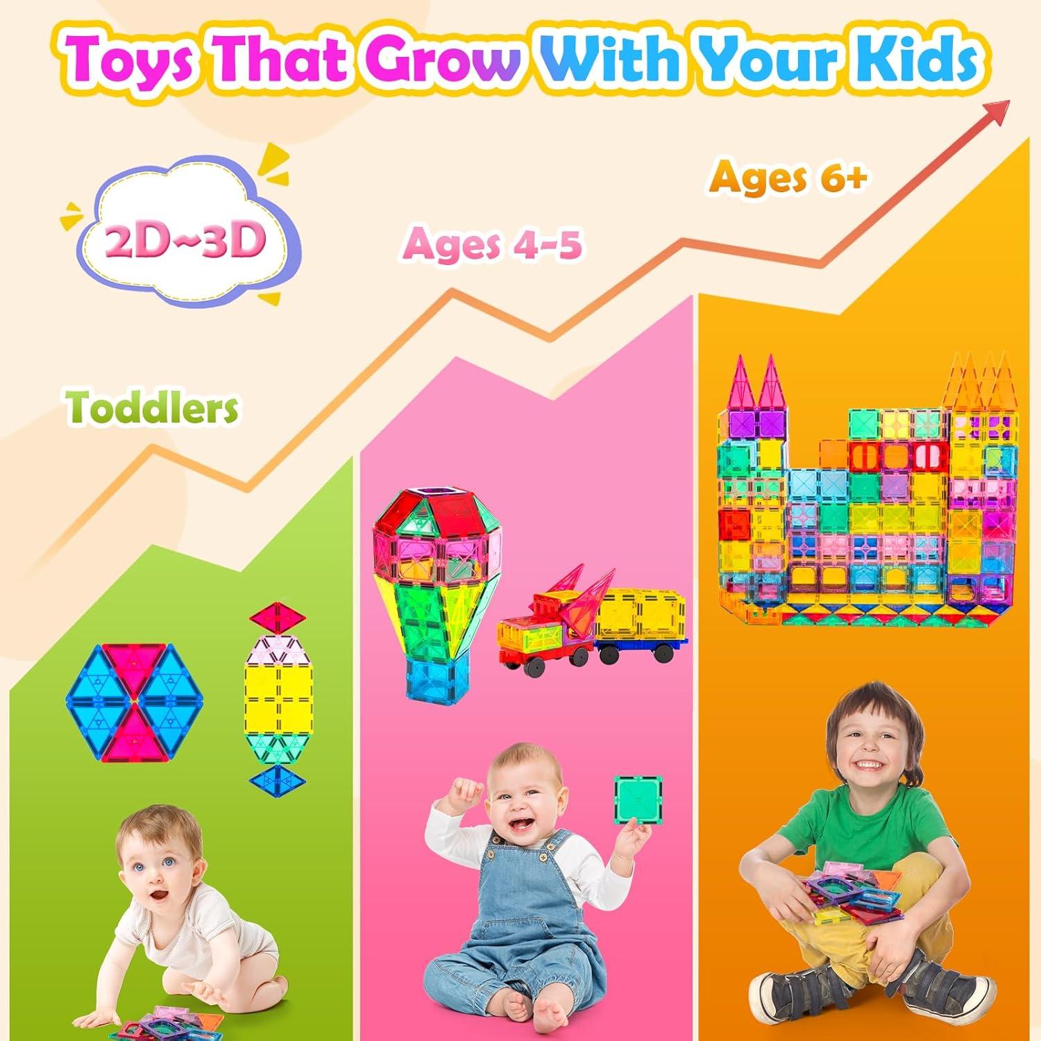 Set de Azulejos Magnéticos DIYTOY 100 Piezas Juguete STEM