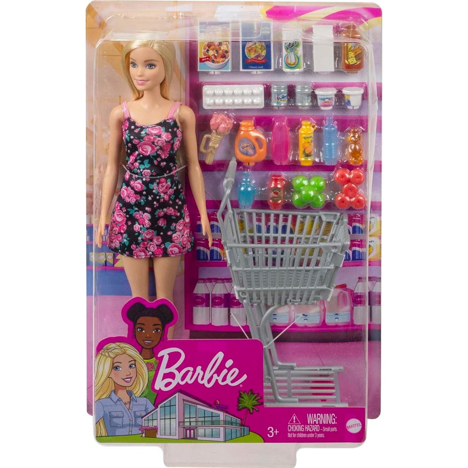 Muñeca Barbie Tiempo de Compras Mattel GTK94 24 Piezas