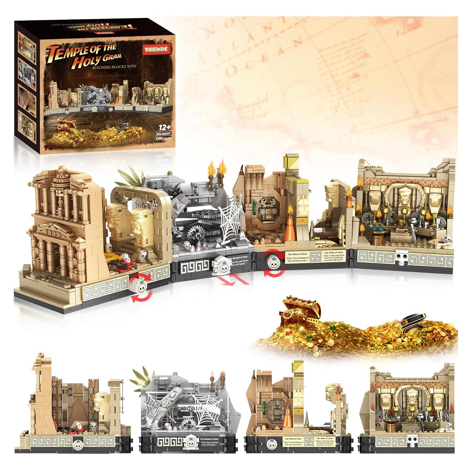 Juego de Construcción Templo del Ídolo Dorado QEINIE 2388PCS