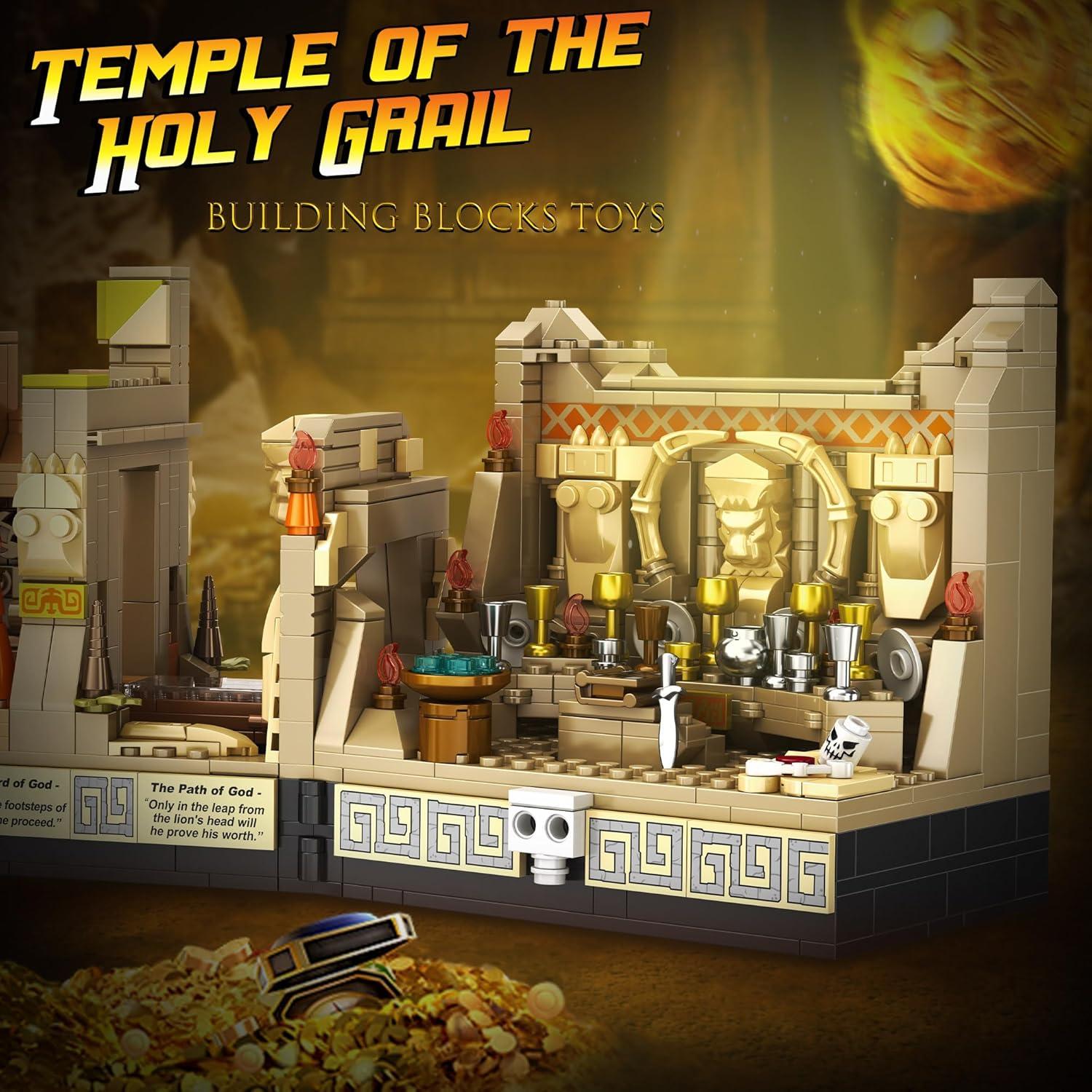 Juego de Construcción Templo del Ídolo Dorado QEINIE 2388PCS