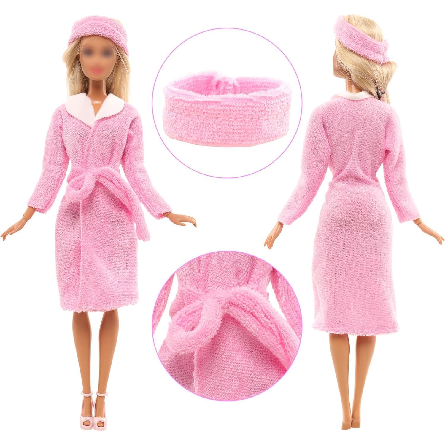 Conjunto Ropa de Muñeca 11.5" Enoch - 4 Pijamas y Accesorios