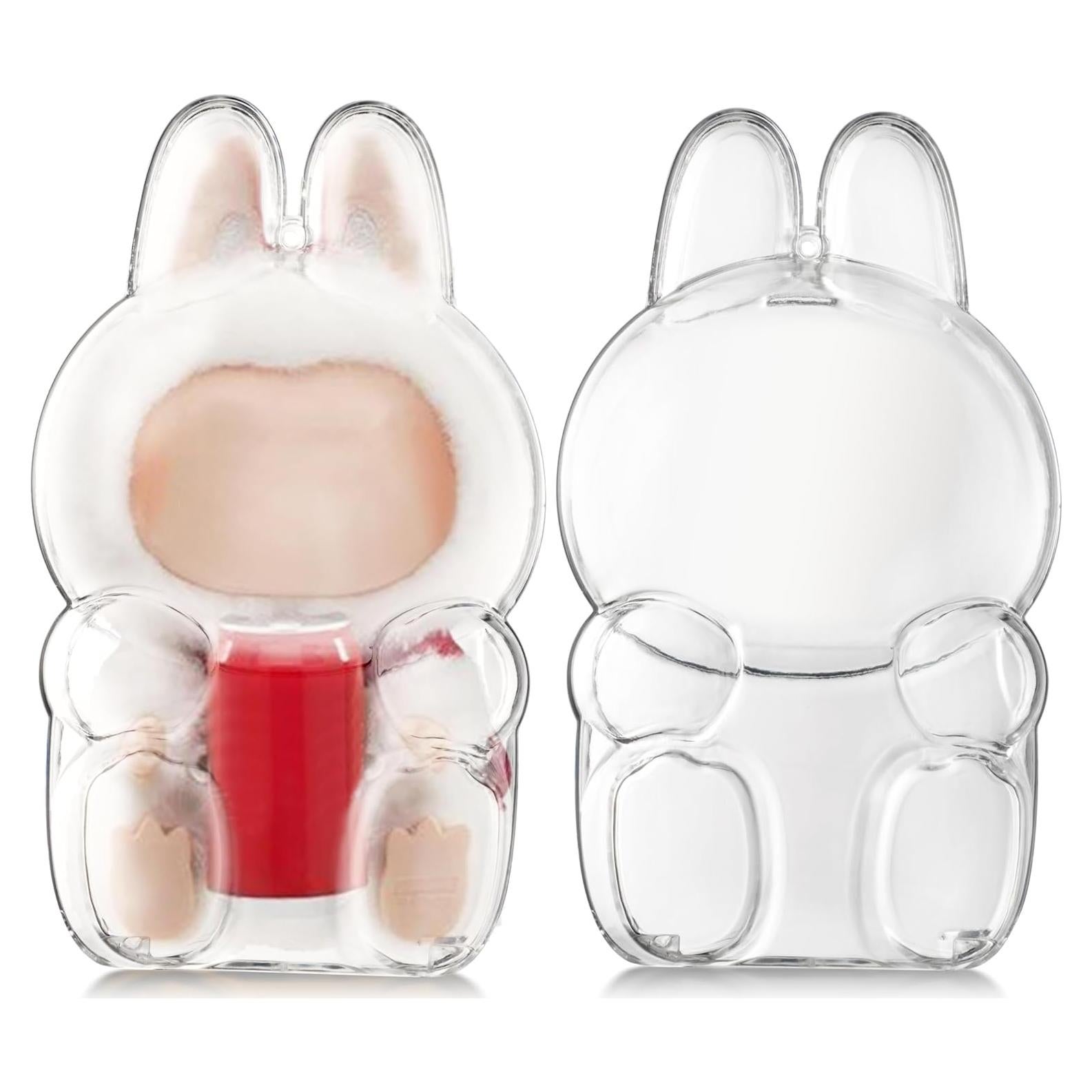 Llave de bolsa transparente LABUBU para muñeca - Acrílico 17x10x8.5cm