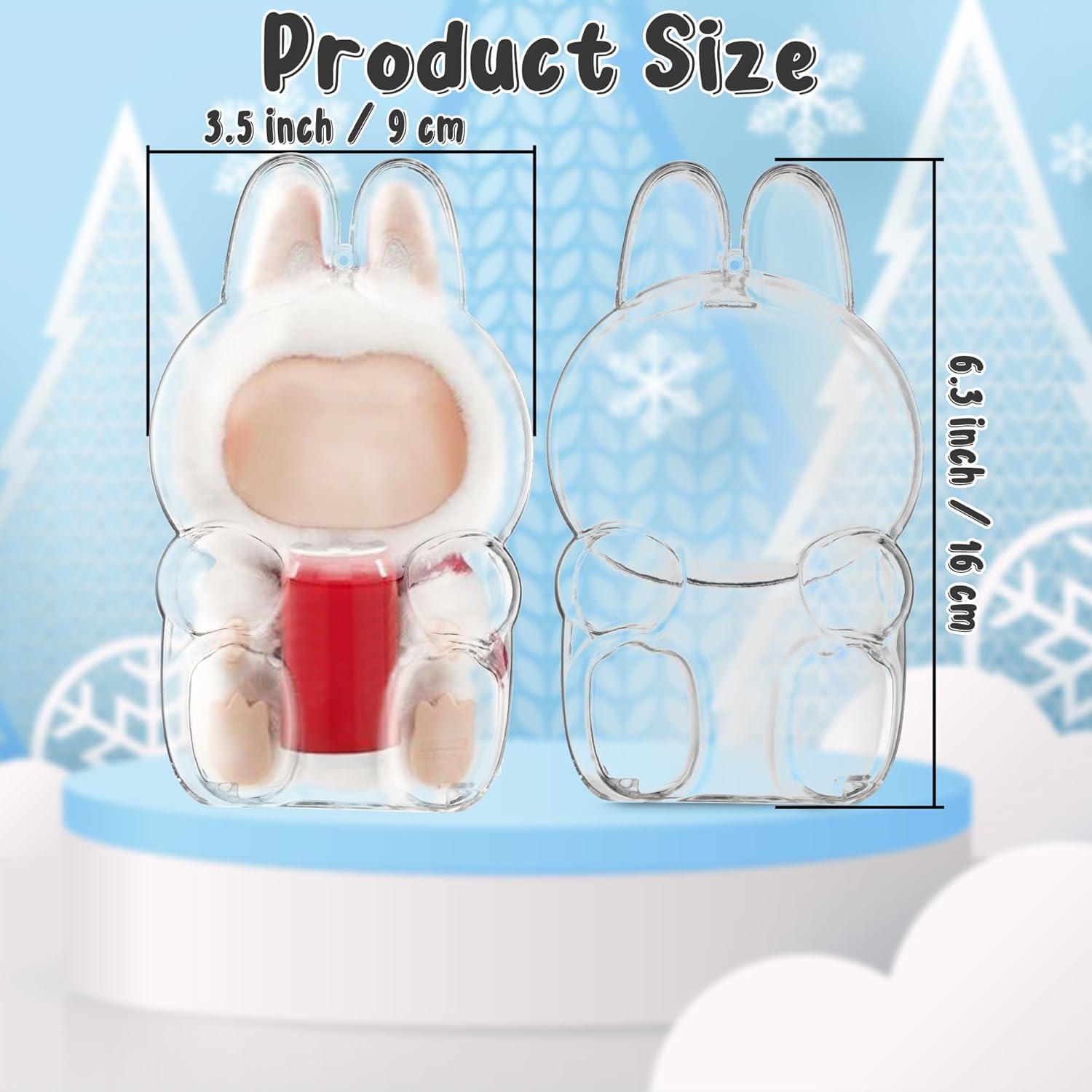 Llave de bolsa transparente LABUBU para muñeca - Acrílico 17x10x8.5cm