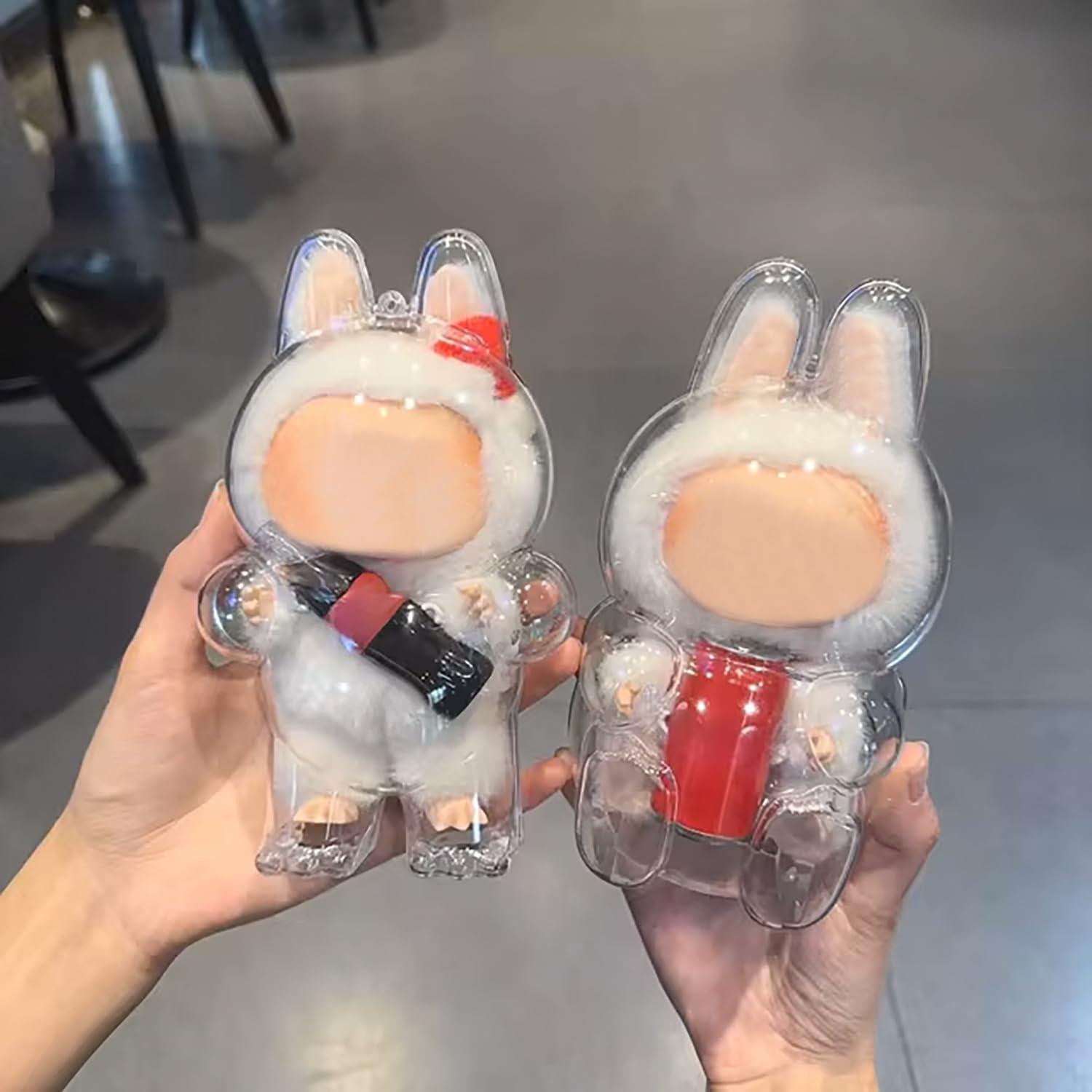 Llave de bolsa transparente LABUBU para muñeca - Acrílico 17x10x8.5cm