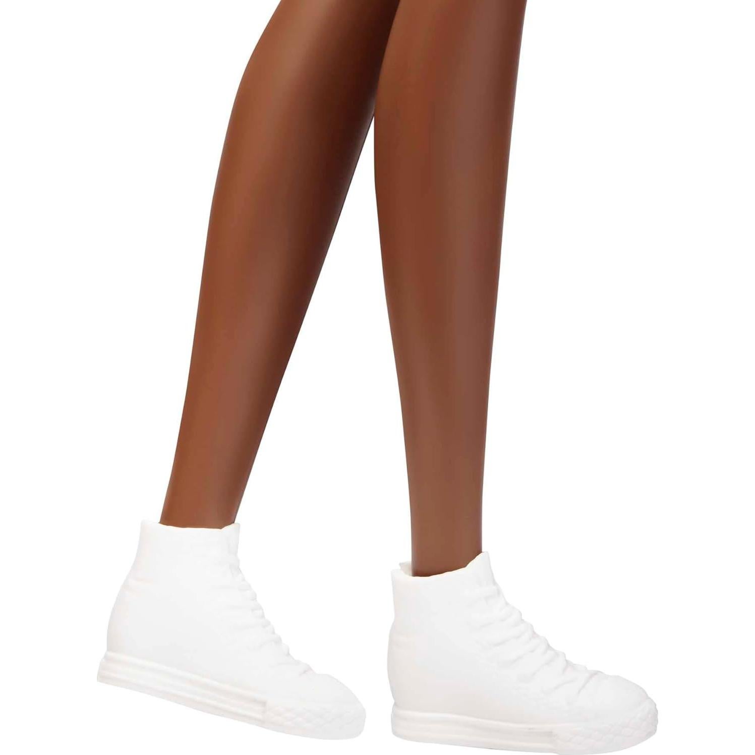 Muñeca Barbie Fashionistas Alta Rubia Afro Mono Tie-Dye