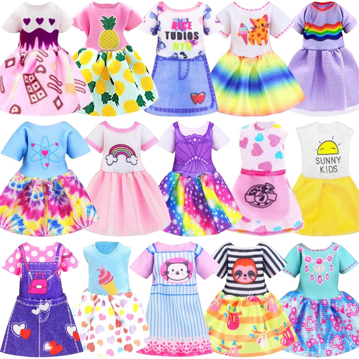 Set de Ropa y Accesorios para Muñecas ZITA ELEMENT 16 Pcs