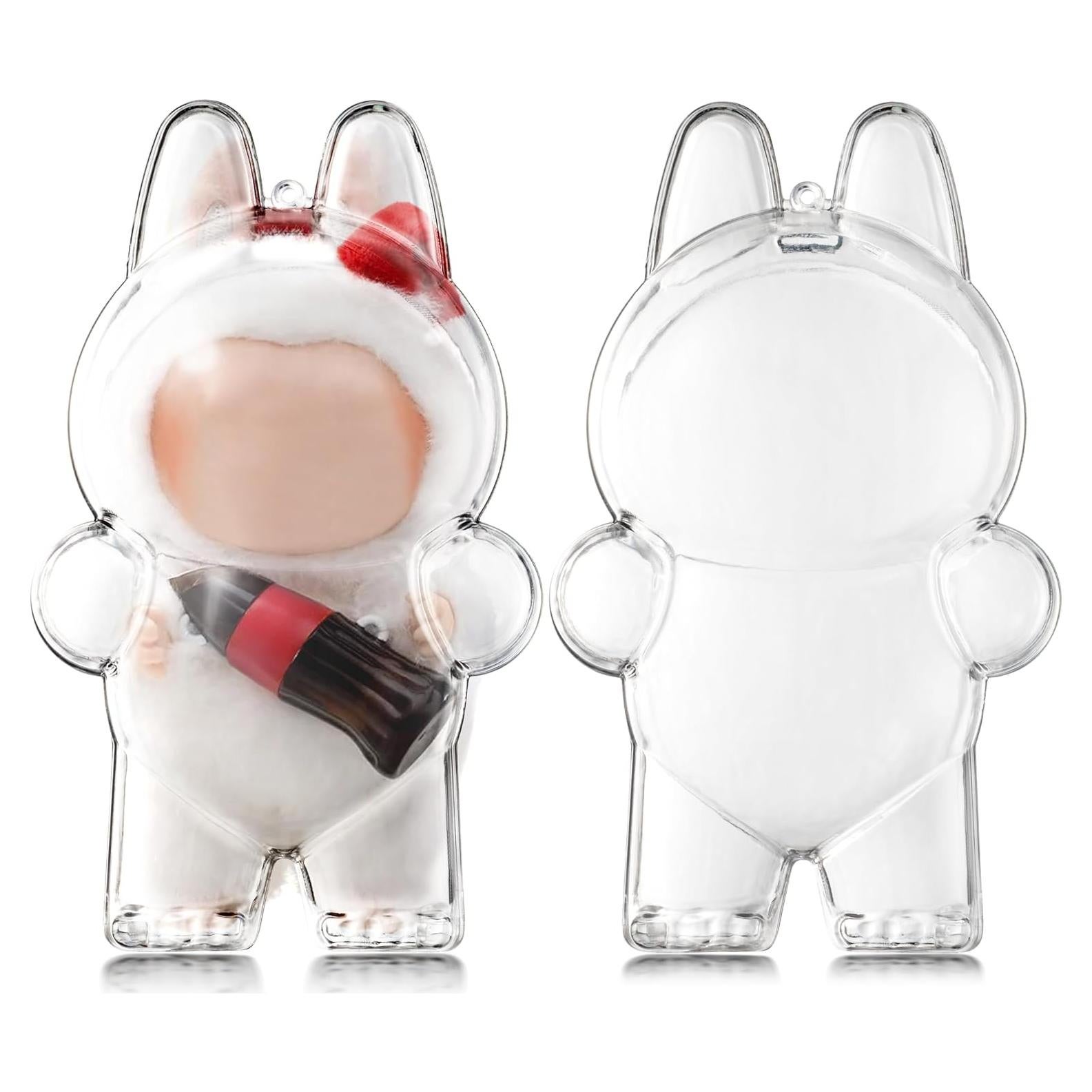 Llave de bolsa transparente LABUBU para muñeca de peluche