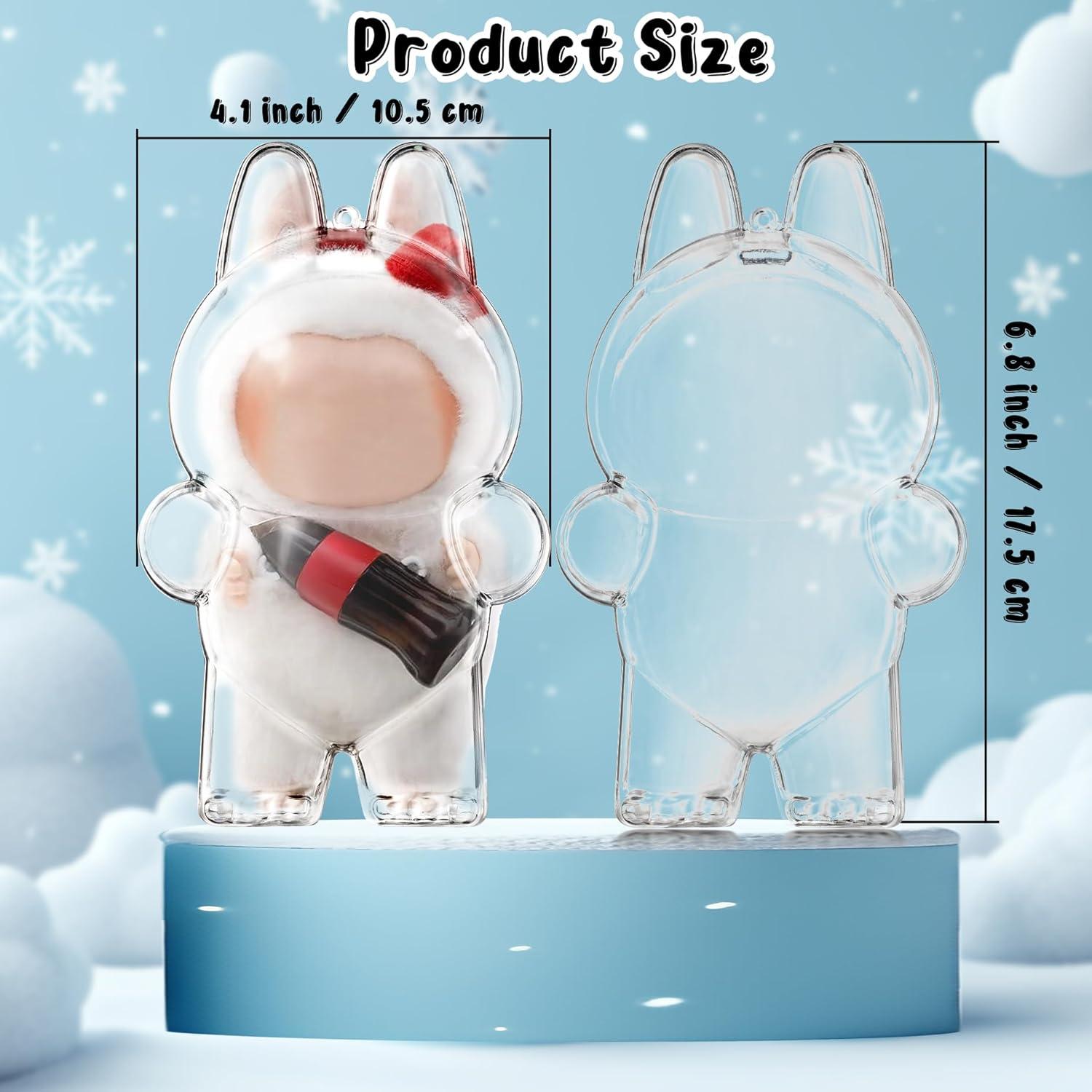 Llave de bolsa transparente LABUBU para muñeca de peluche