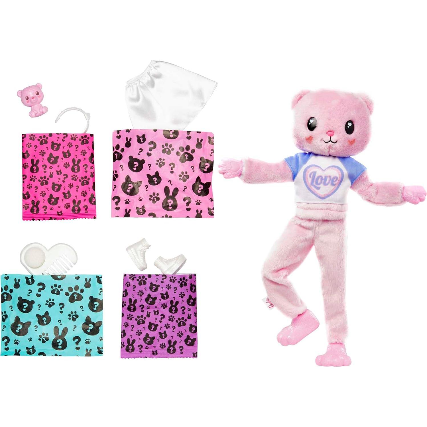 Muñeca Barbie Cutie Reveal Oso de Peluche con 10 Sorpresas