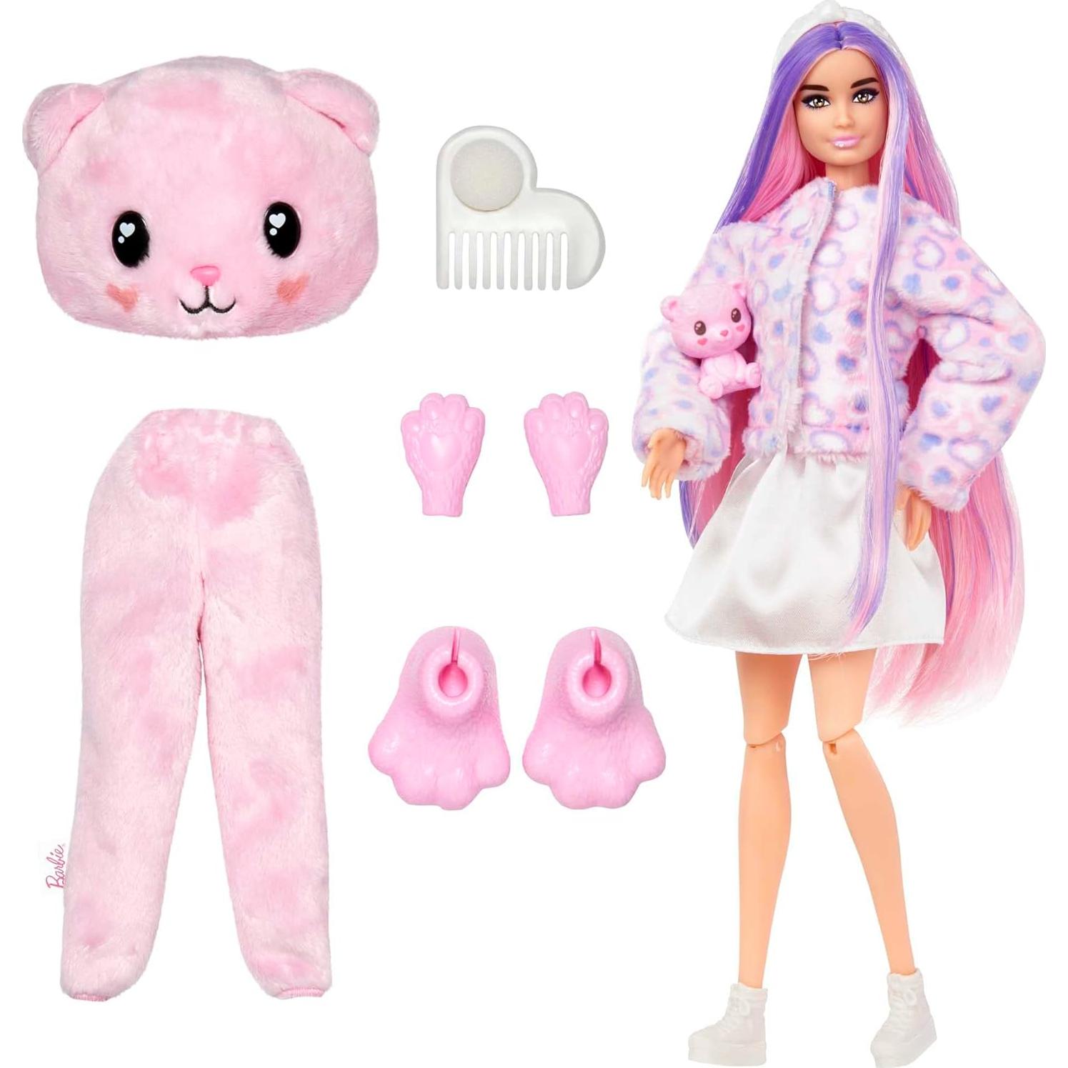 Muñeca Barbie Cutie Reveal Oso de Peluche con 10 Sorpresas