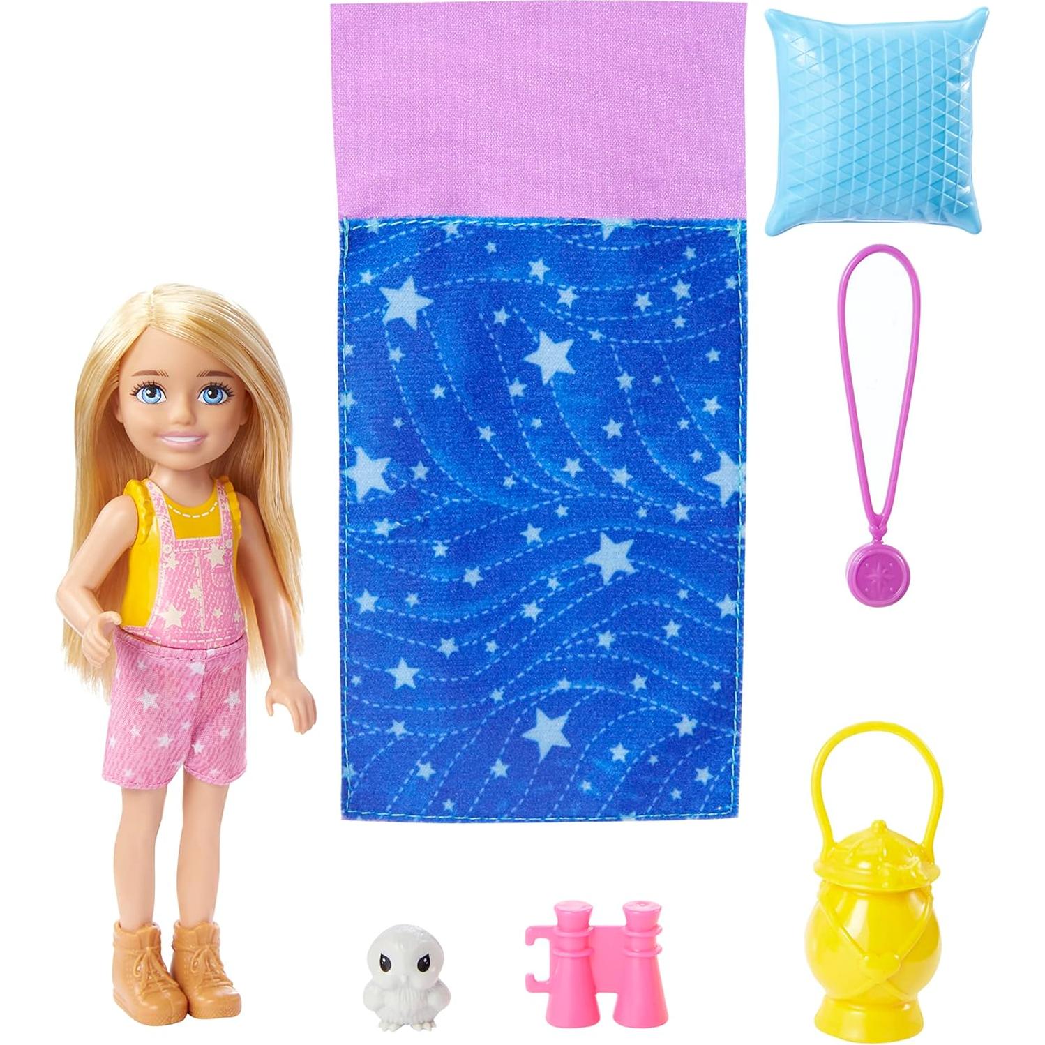 Set de Juego de Camping Barbie It Takes Two Chelsea con Muñeca y Accesorios