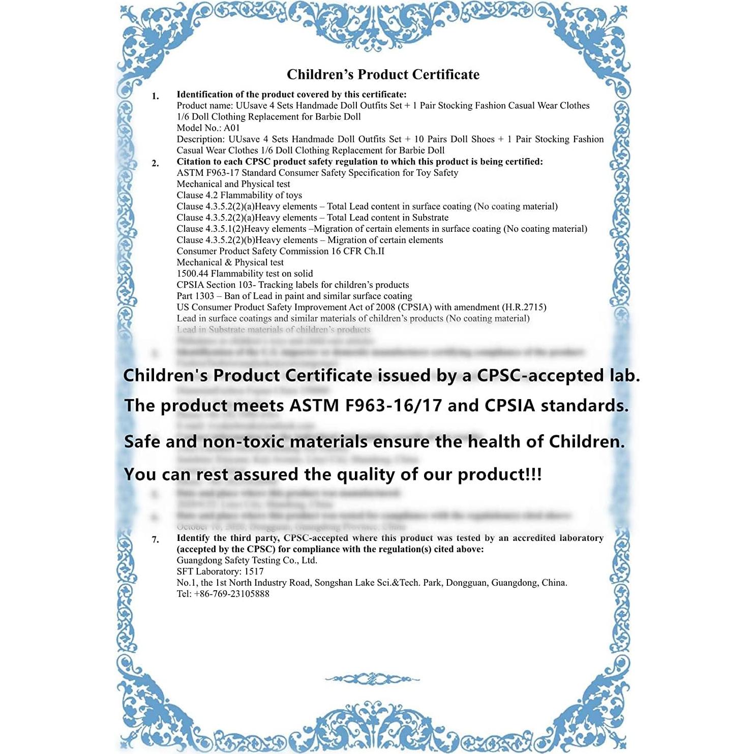 Conjunto de Ropa y Accesorios para Muñecas UUsave 11.5"