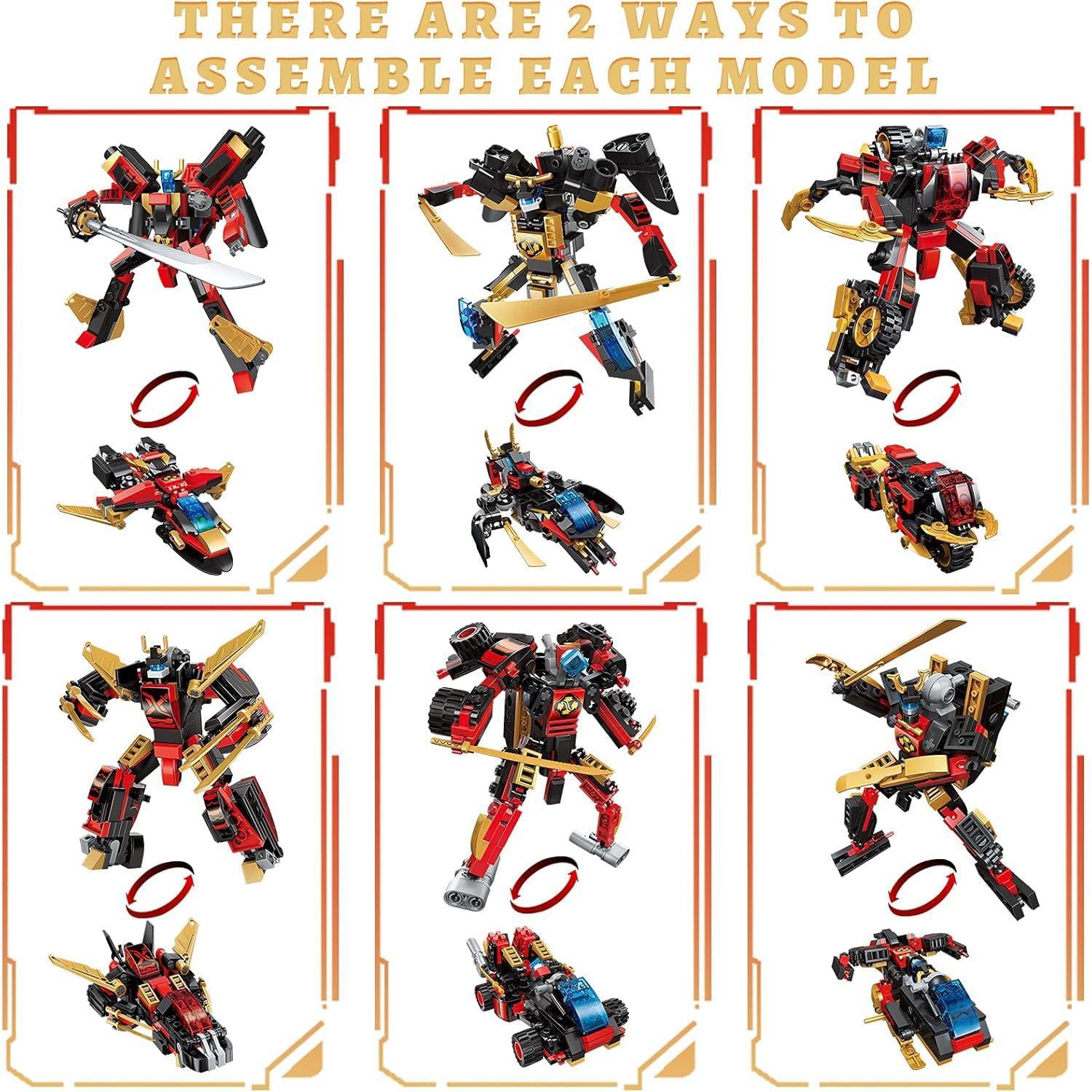 Juego de Construcción QIAOLETONG 12 en 1 Robot Mecha 542 PCS