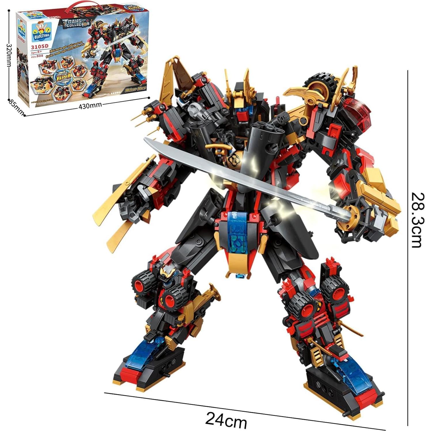 Juego de Construcción QIAOLETONG 12 en 1 Robot Mecha 542 PCS