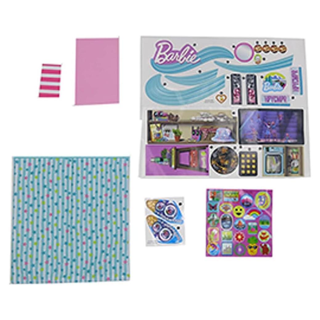 Hojas de Etiquetas y Accesorios Barbie HCD46 - Repuesto Camper