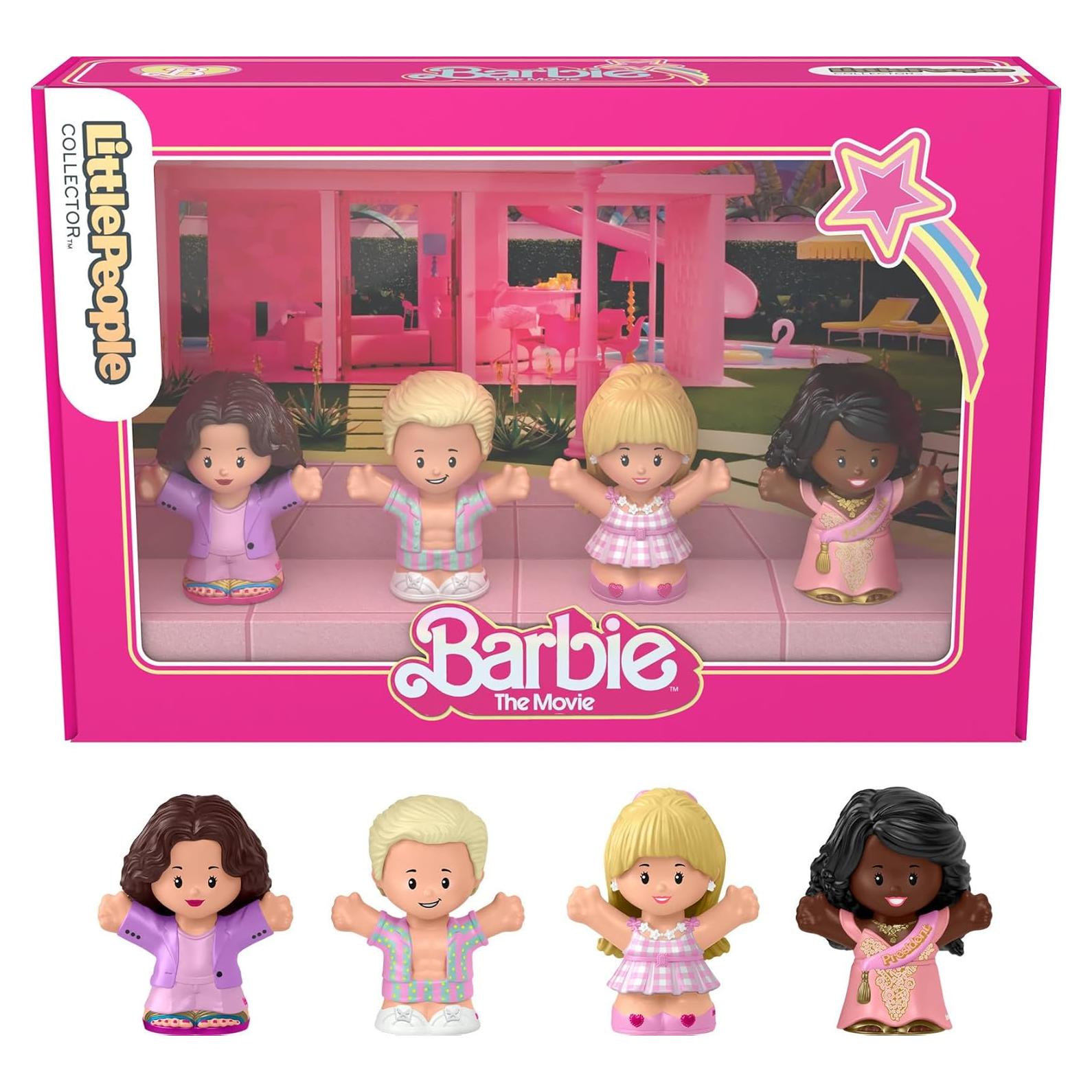 Conjunto de Figuras Little People Collector Barbie - 4 Piezas