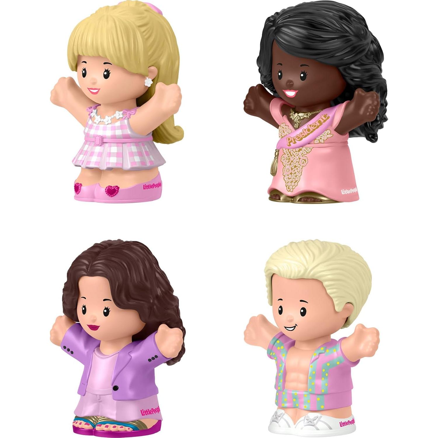 Conjunto de Figuras Little People Collector Barbie - 4 Piezas