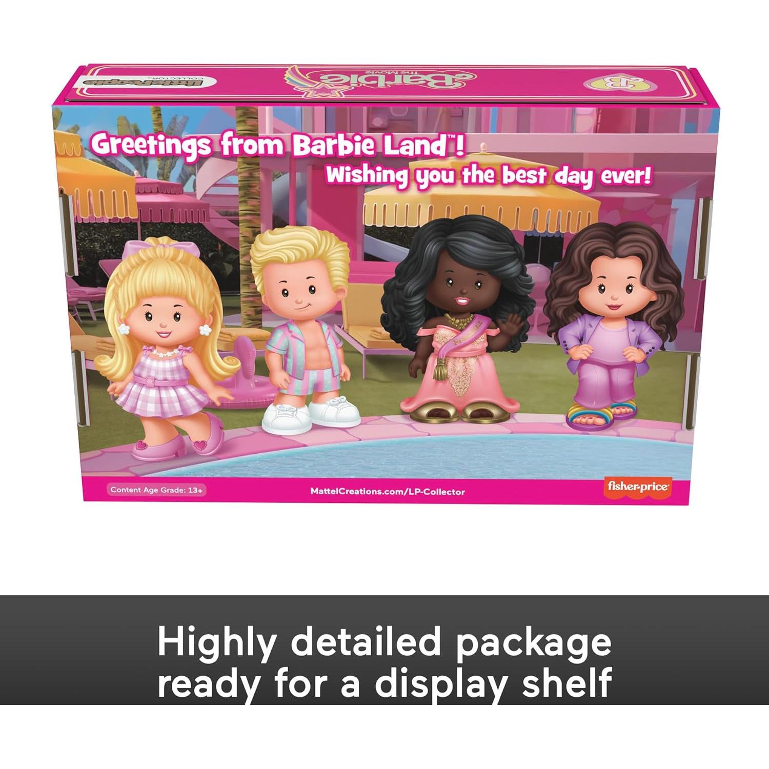 Conjunto de Figuras Little People Collector Barbie - 4 Piezas