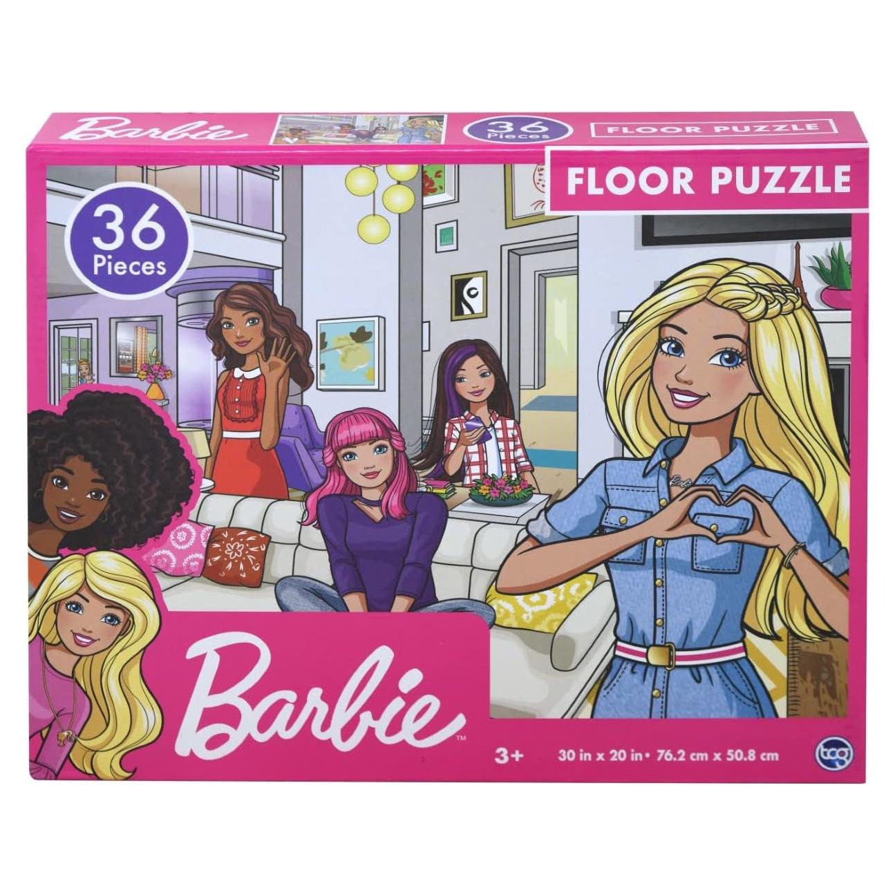 Rompecabezas de Piso Barbie TCG Toys 36 Piezas Coloridas