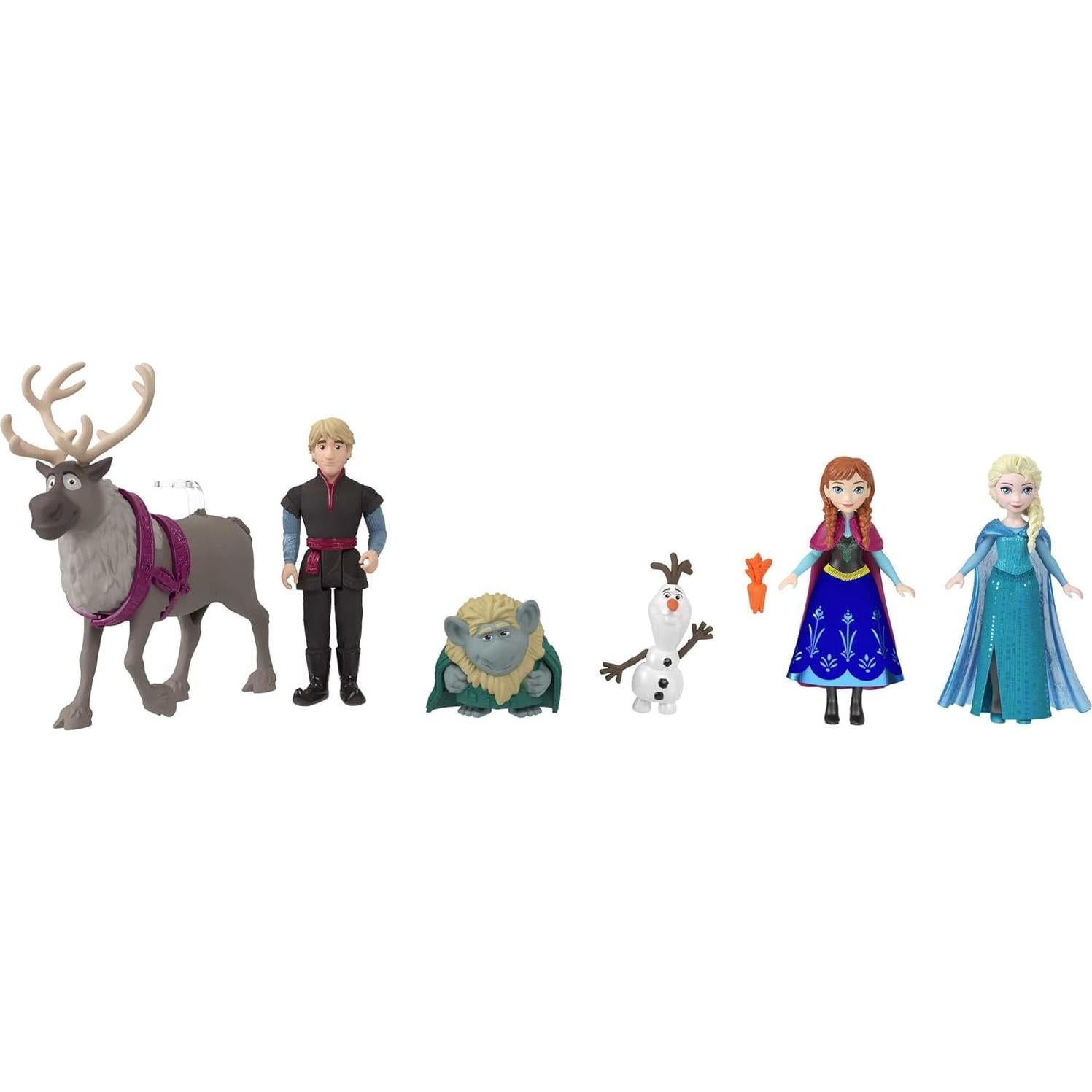 Juego de Juguetes Disney Frozen Mattel 6 Personajes 25x30cm