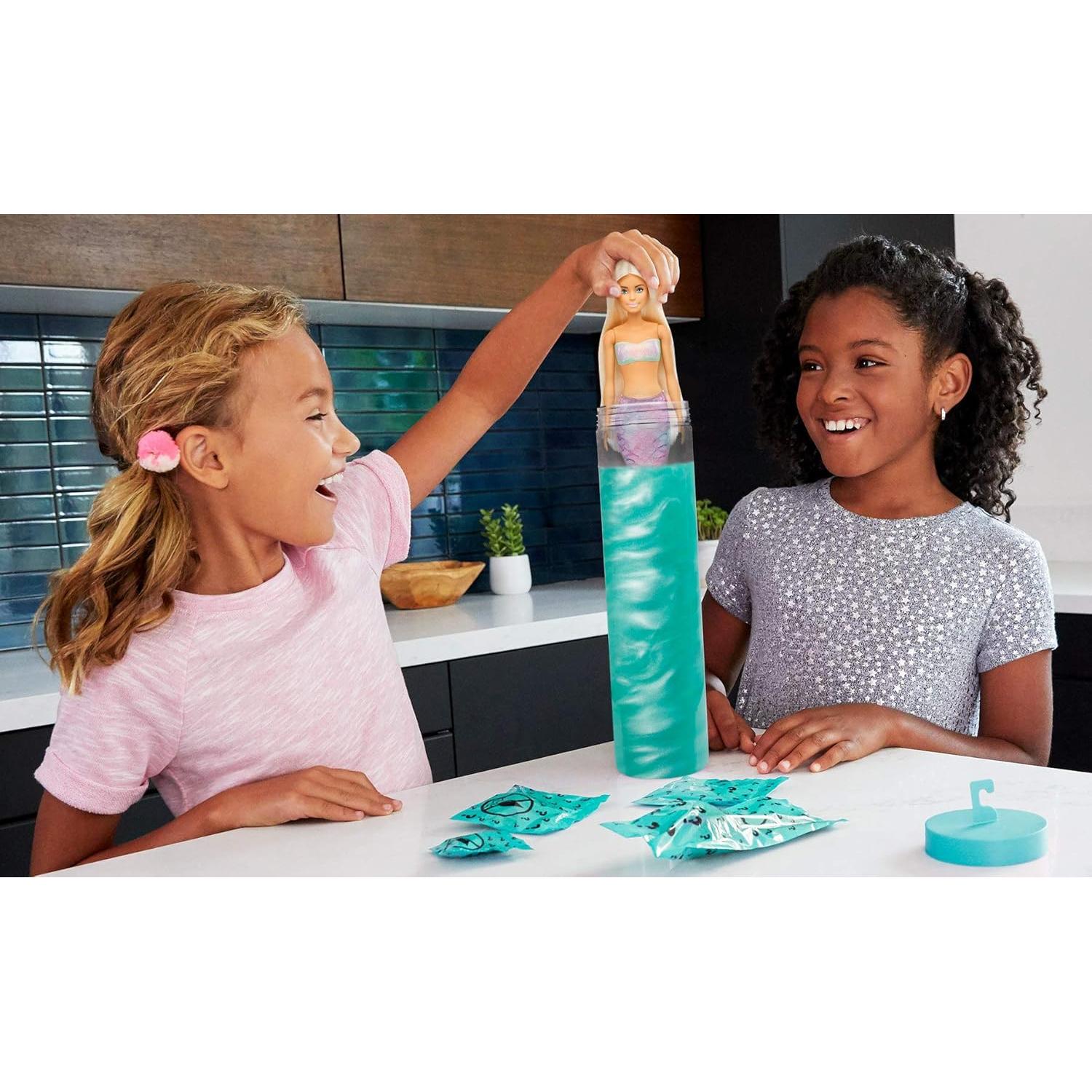 Muñeca Barbie Color Reveal Sirena con 7 Sorpresas - Mattel