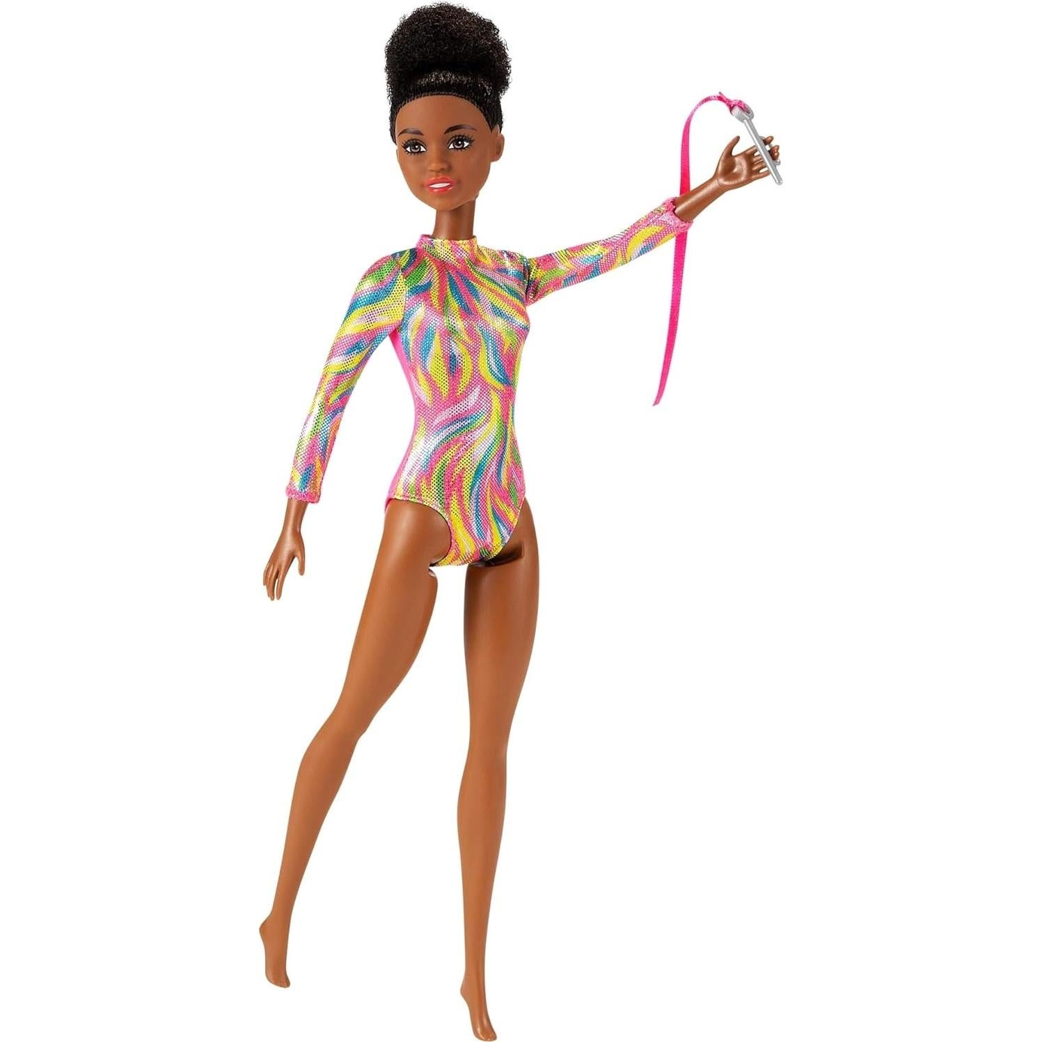 Muñeca Barbie Gimnasta Rítmica 30.4 cm con Accesorios
