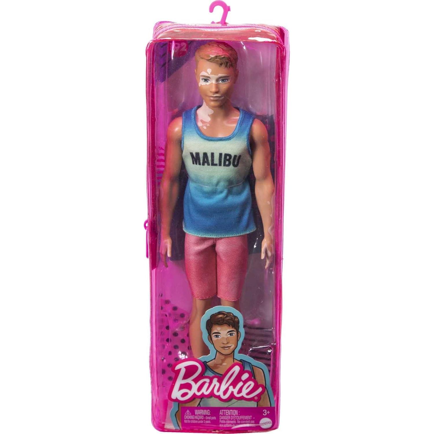 Muñeco Ken Fashionistas Mattel #192 con Vitiligo y Atuendo Playa