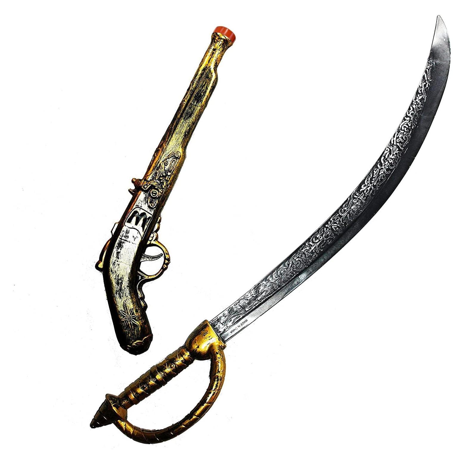 Set Pirata Joyin: Espada 71 cm y Pistolera 40 cm