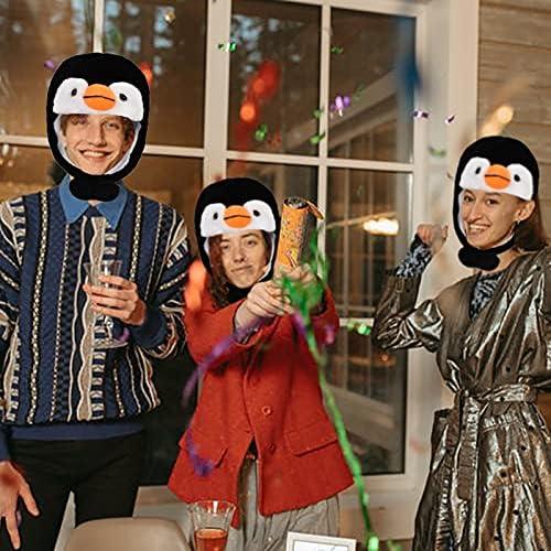 Sombrero de Peluche Pingüino Unisex para Adultos y Niños