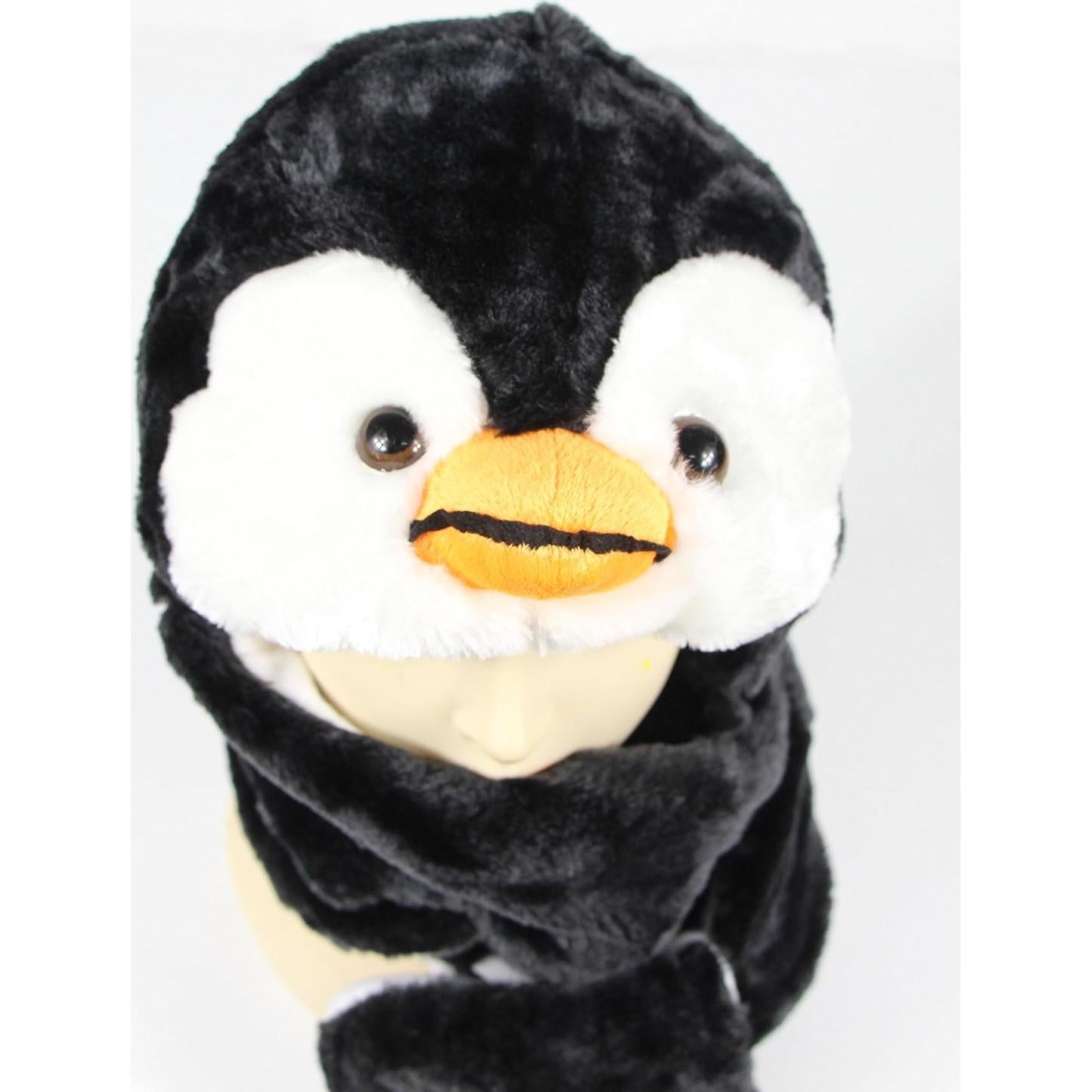 Sombrero de Peluche de Animal Bioterti - Pingüino Talla Única