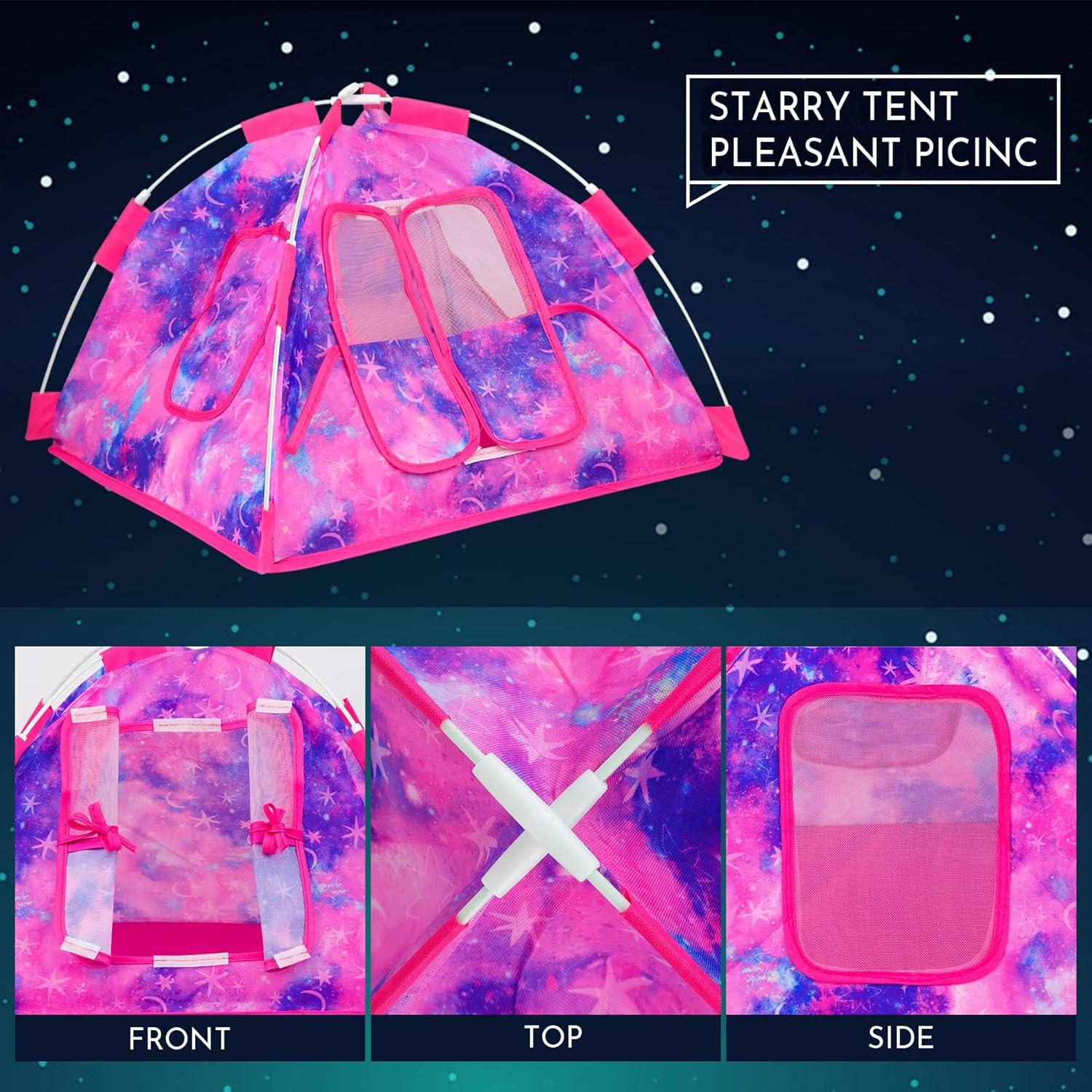 Conjunto de Camping para Muñecas K.T. Fancy 18 Piezas