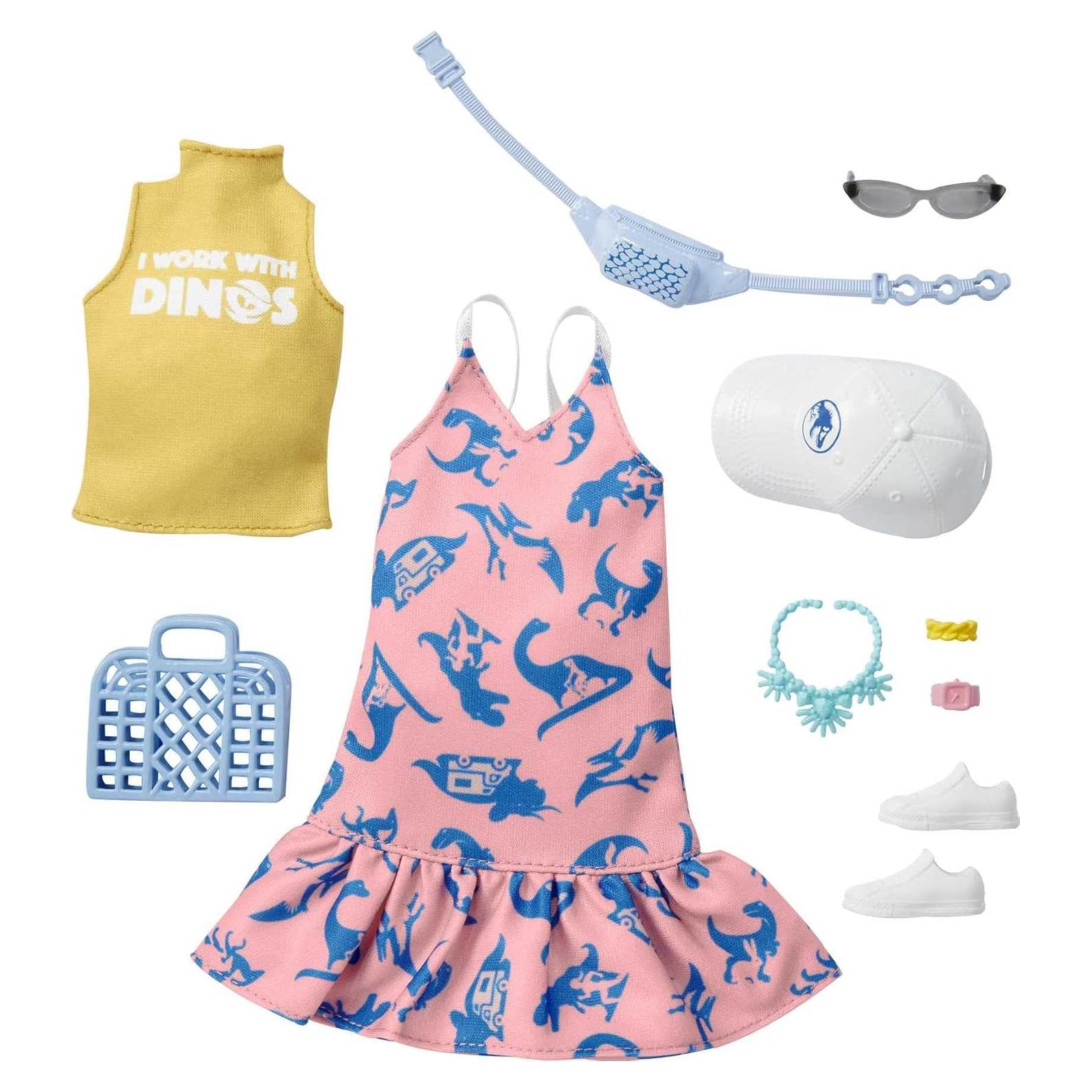 Accesorios Barbie Jurassic World 10 Piezas para Niñas