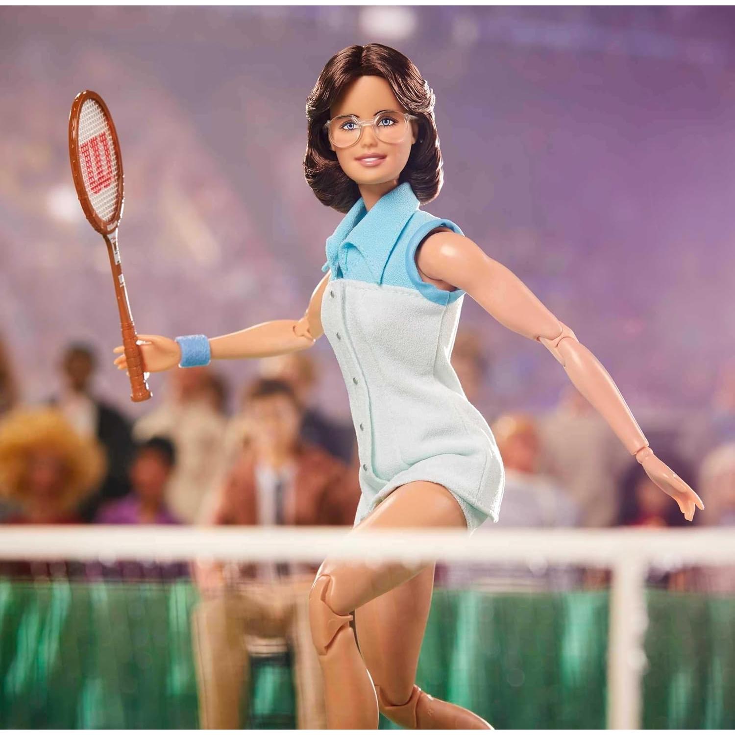 Muñeca Barbie Billie Jean King Coleccionable 30 cm Tenis