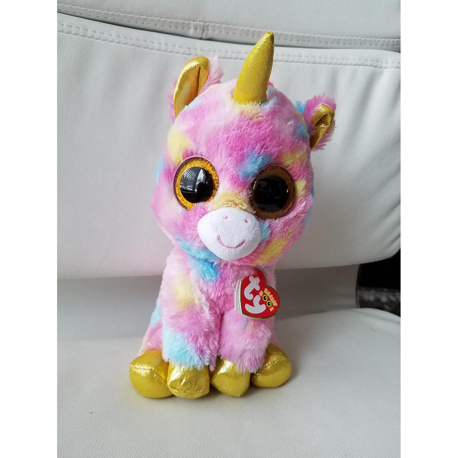 Ty Beanie Boo Fantasía Unicornio Colorido 24cm Peluche